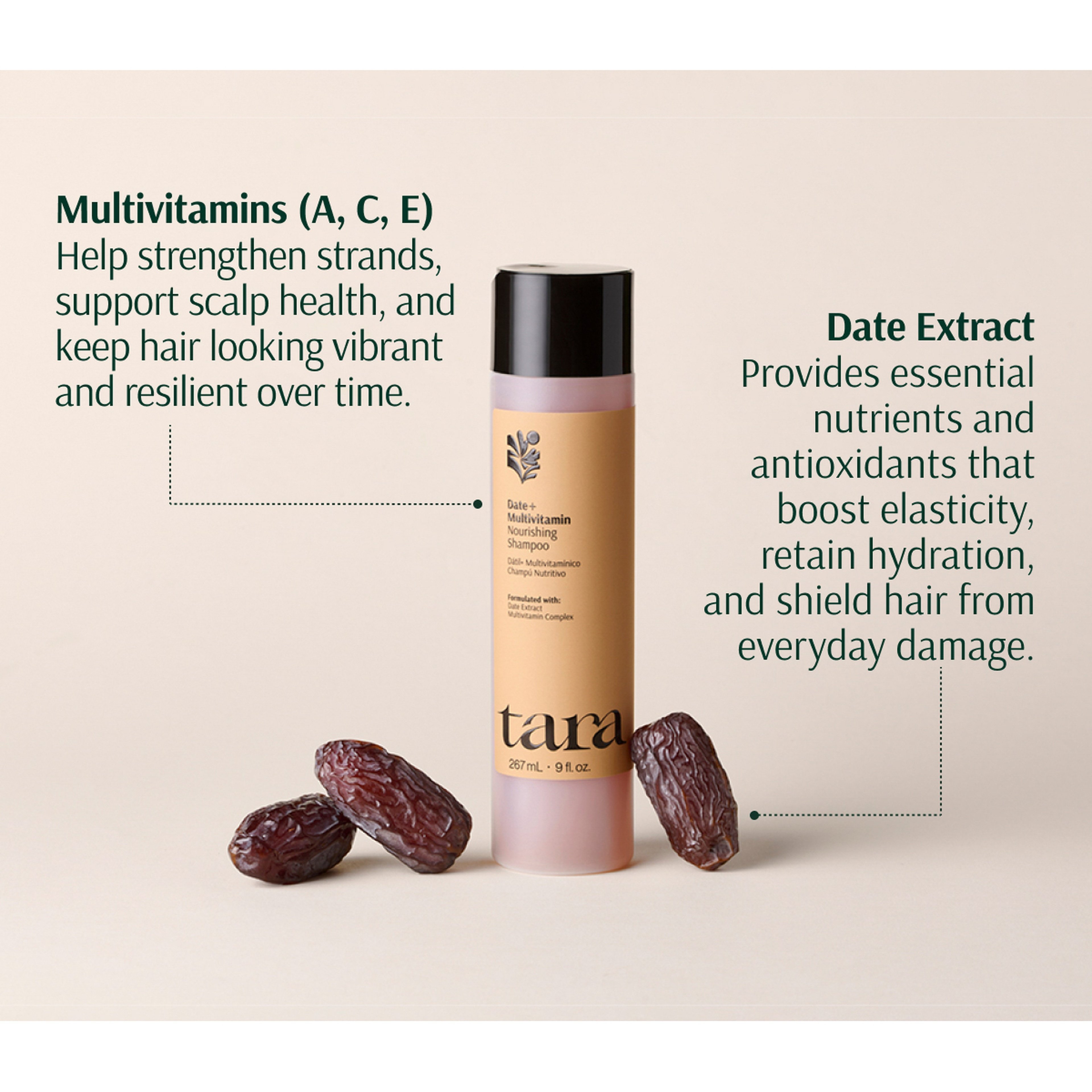 Tara DATE MULTIVITAMIN NOURISHING SULPHATE FREE SHAMPOO 267 ML