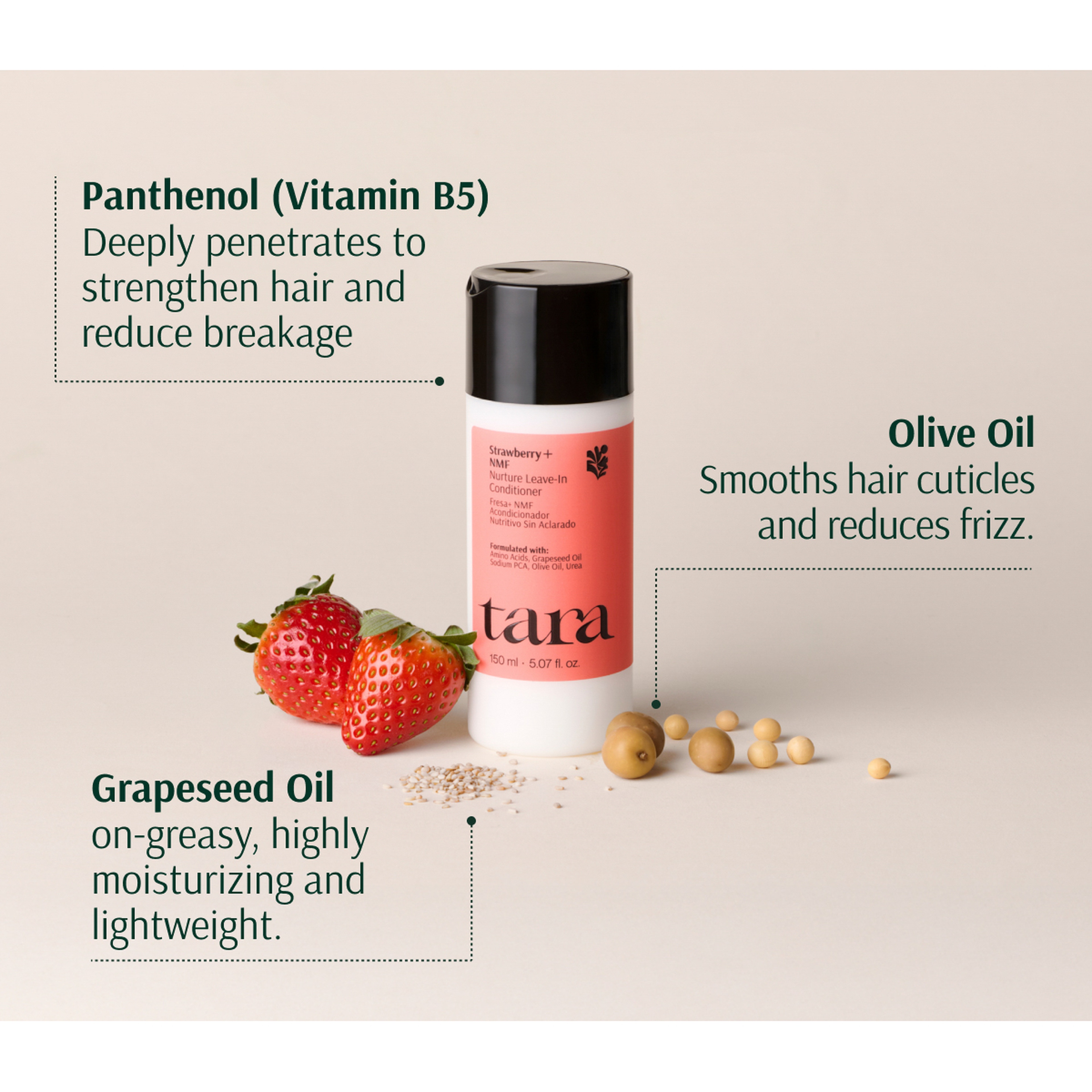 Tara STRAWBERRY NMF NURTURE LEAVEIN CONDITIONER 50 ML