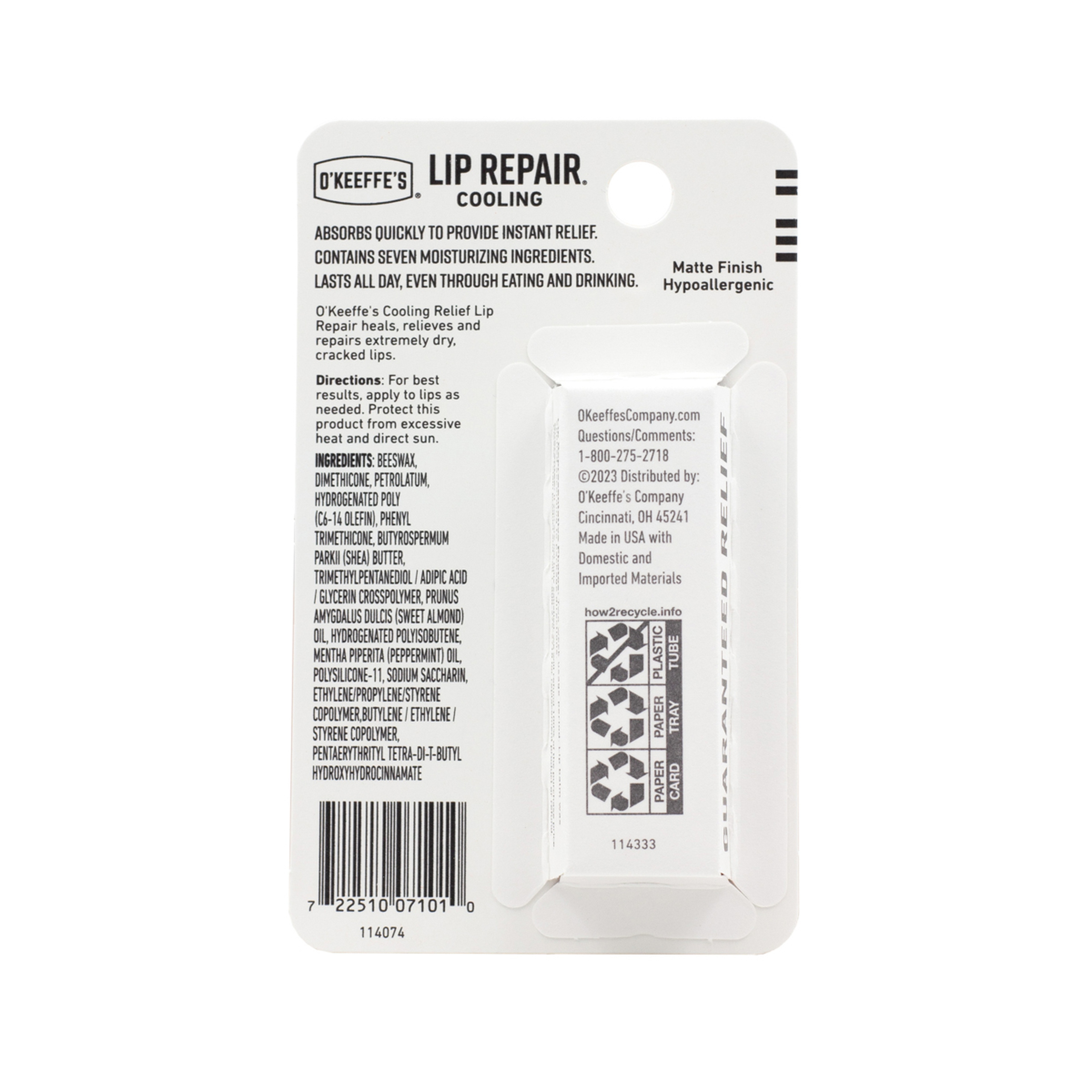 اوكيفيز مرطب الشفاه "راحة التبريد" 4.2g