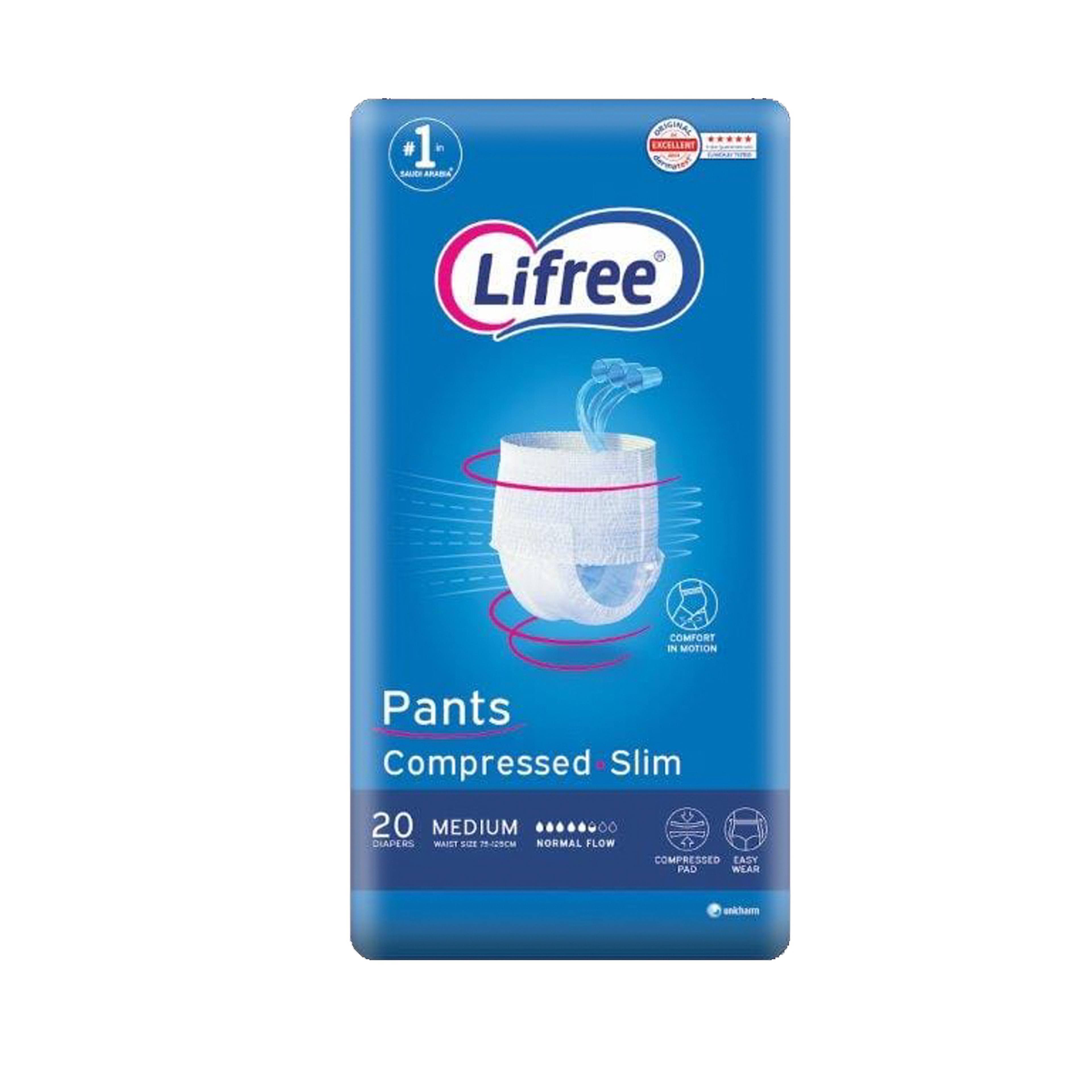 Lifree Adult Diaper Culotte Medium 20 Pcs