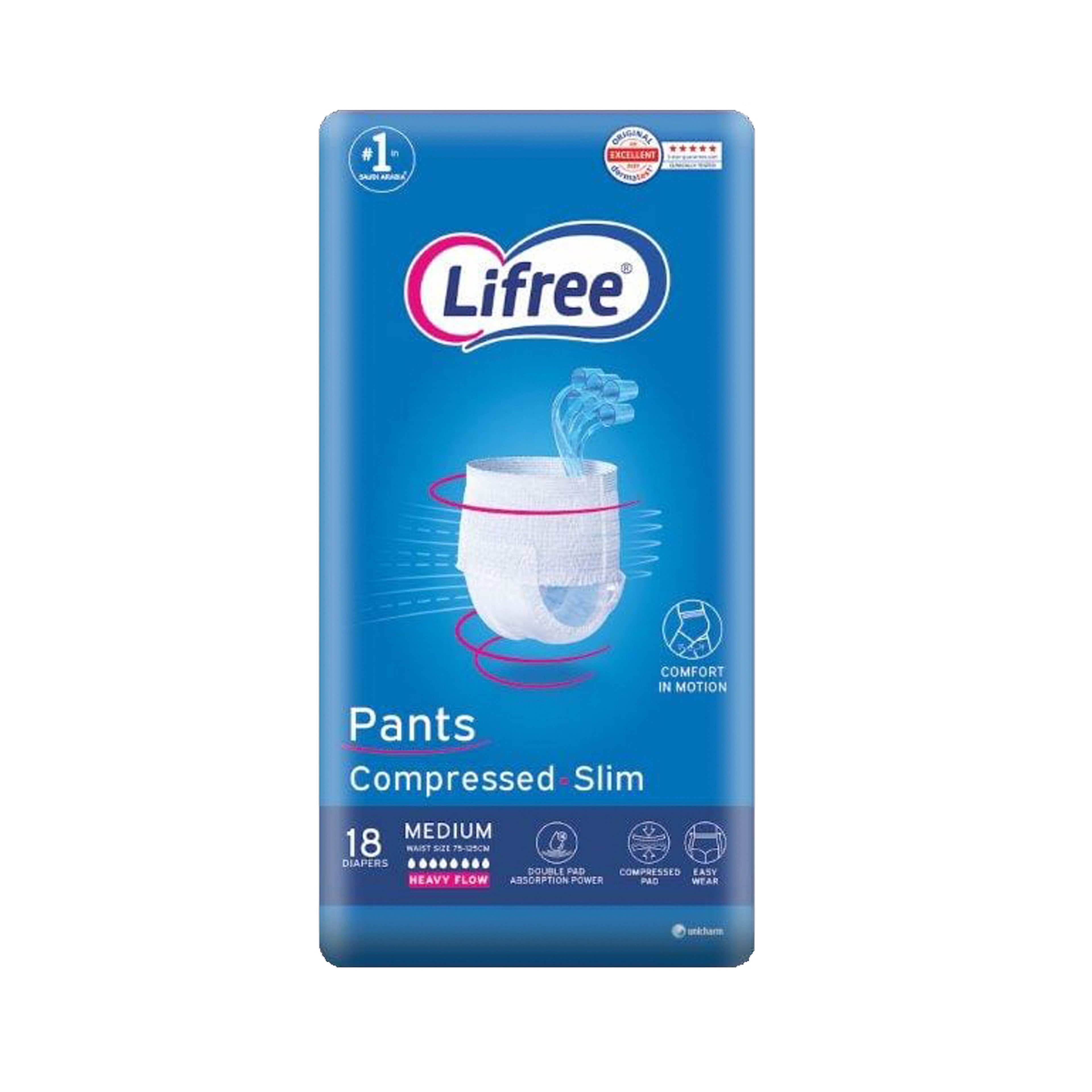Lifree Adult Diaper Culotte Medium 18 Pcs