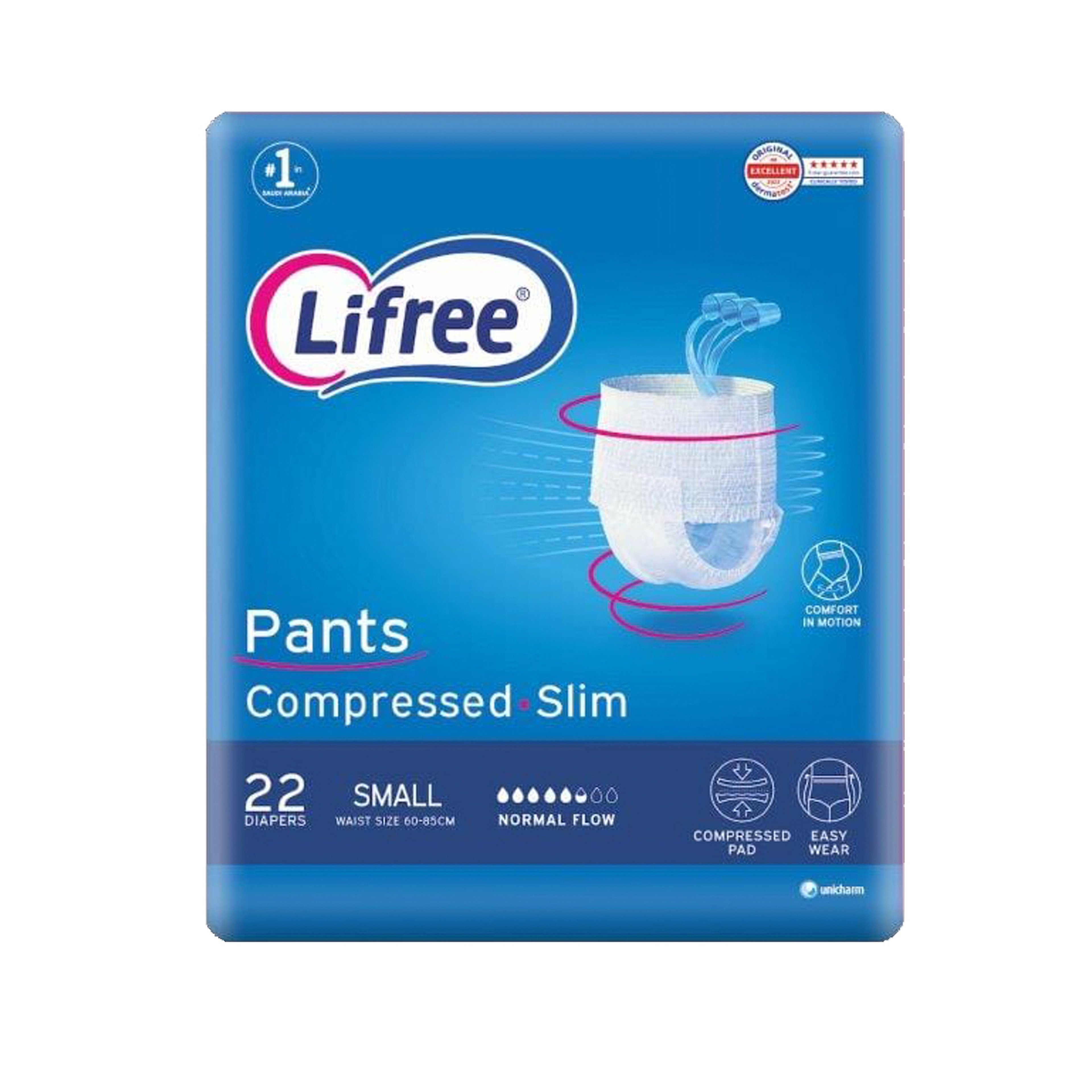 Lifree Adult Diapers Slim Culotte High Absorbency Small Jumpo Pack - 22 Pcs