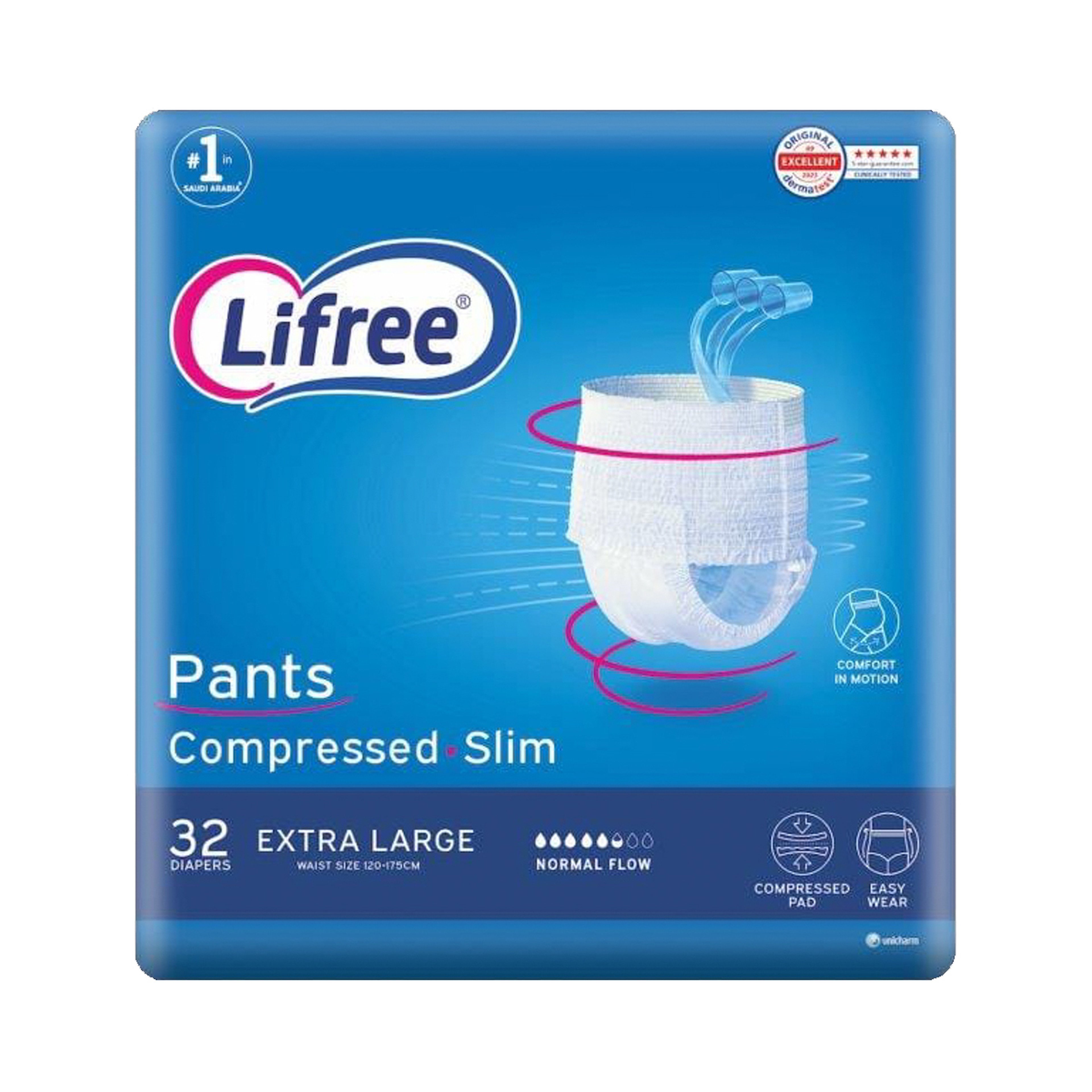 Lifree, Adult Culotte, High Absorb, X-Large Size - 28 Pcs