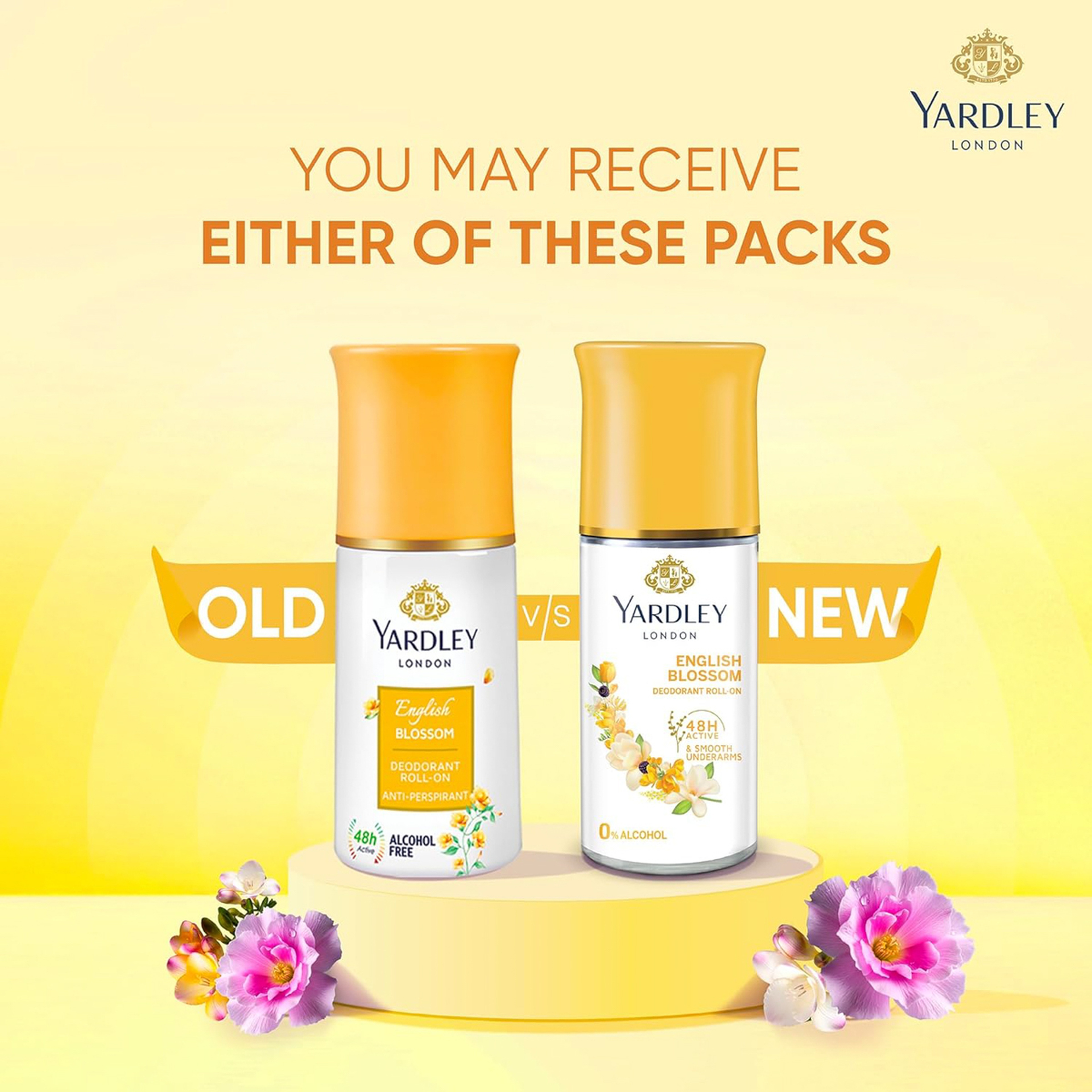 YARDLEY ROLL ON ENGLISH BLOSSOM  50 ml