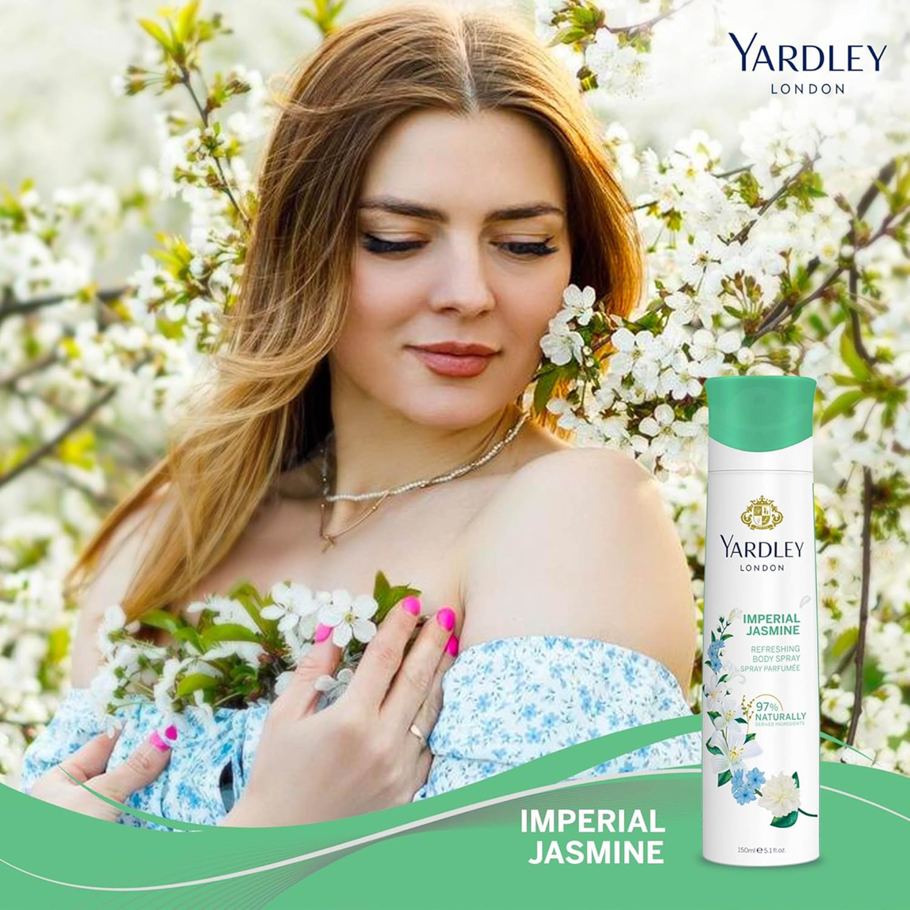 YARDLEY  BODY SPRAY  JASMINE  150ml