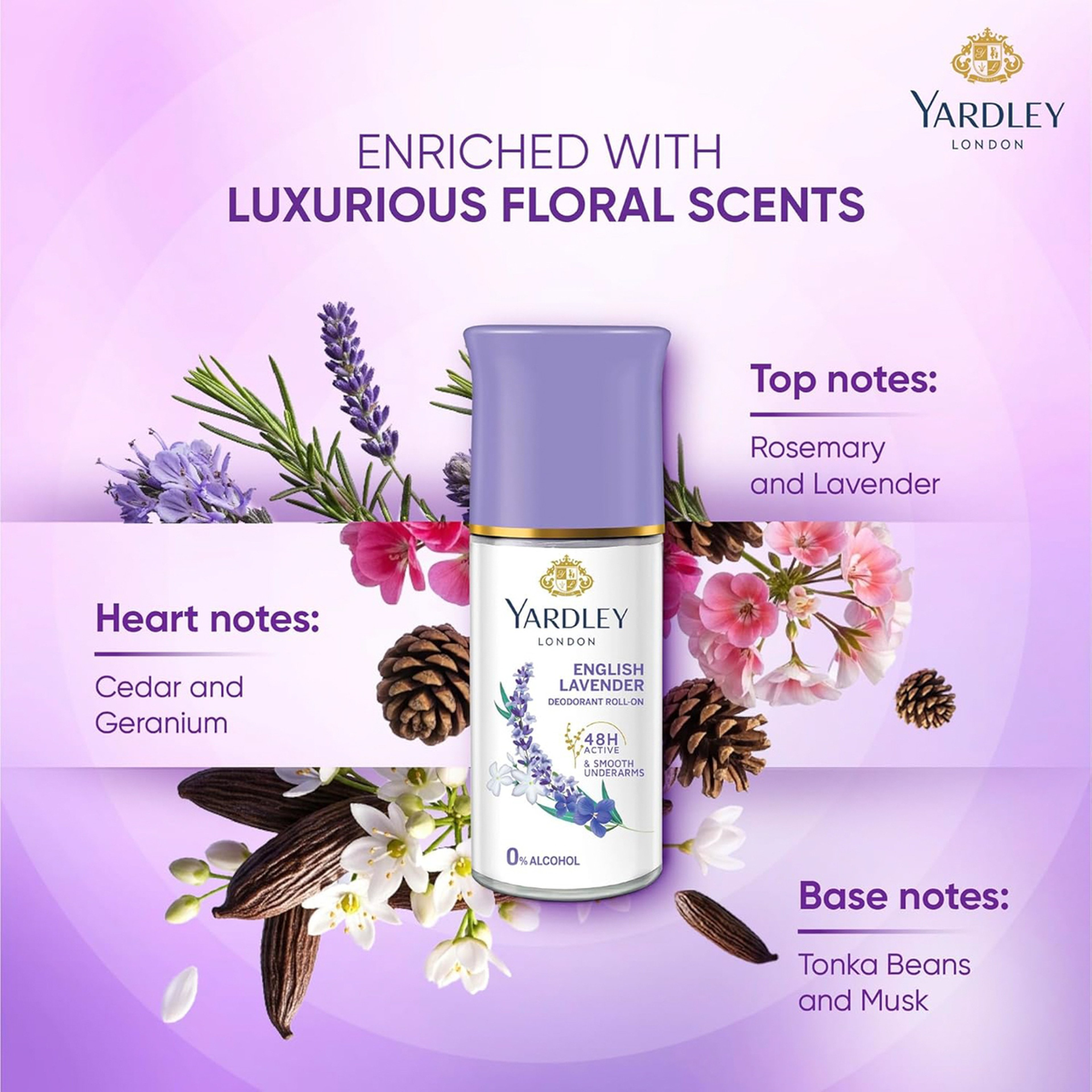 YARDLEY  ROLL ON   ENGLISH LAVENDER  50 ml