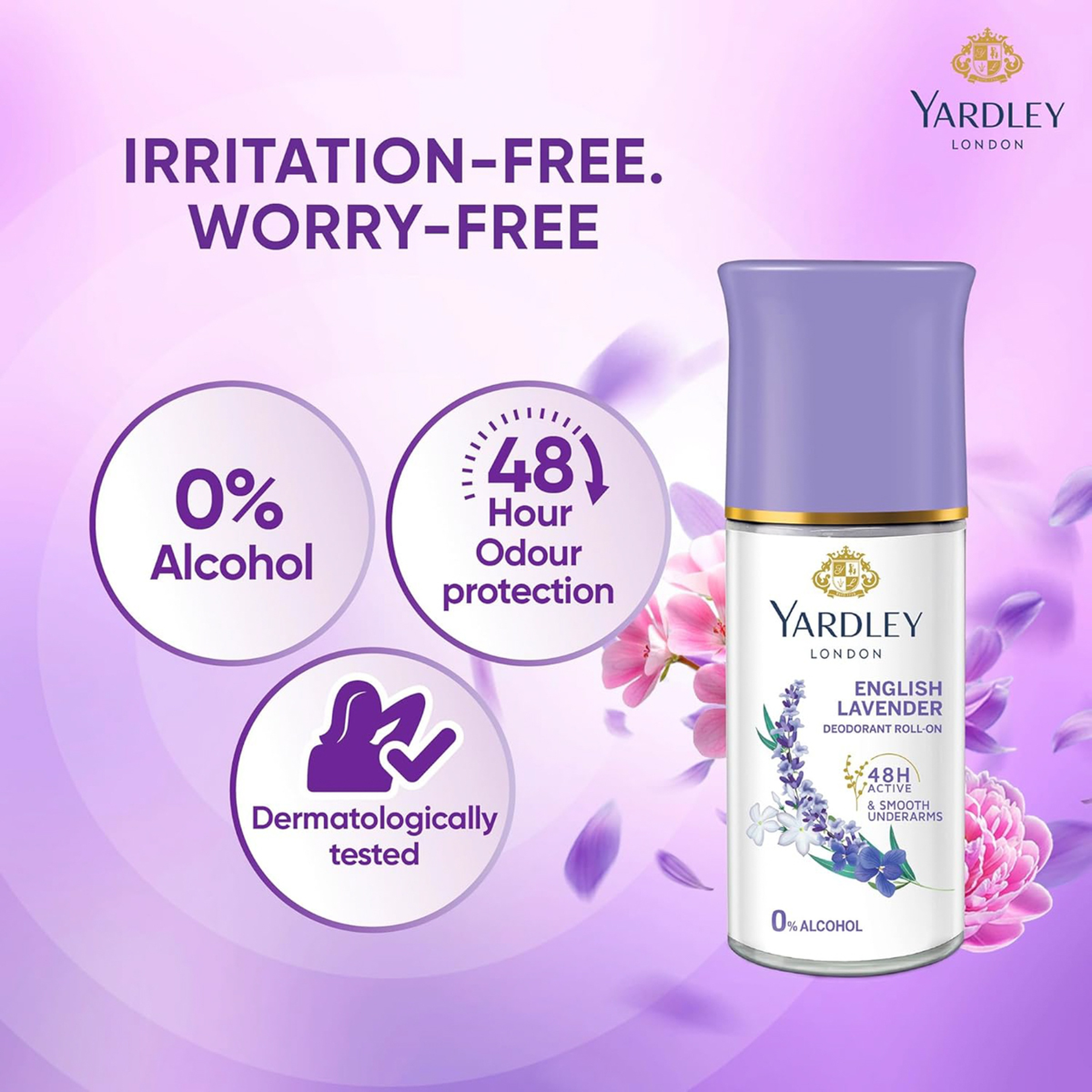 YARDLEY  ROLL ON   ENGLISH LAVENDER  50 ml