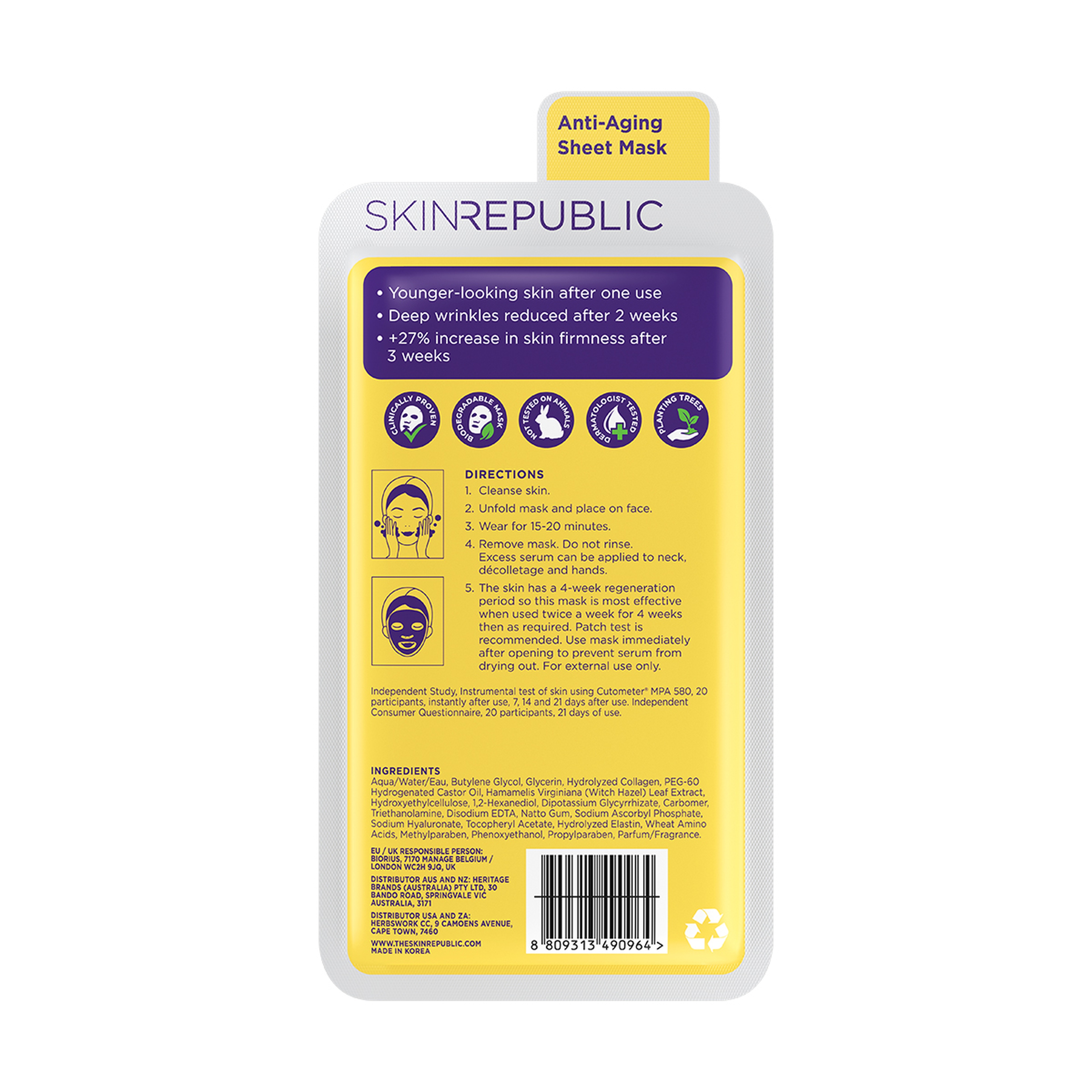 Skin Republic Collagen & Anti-Aging Sheet Mask