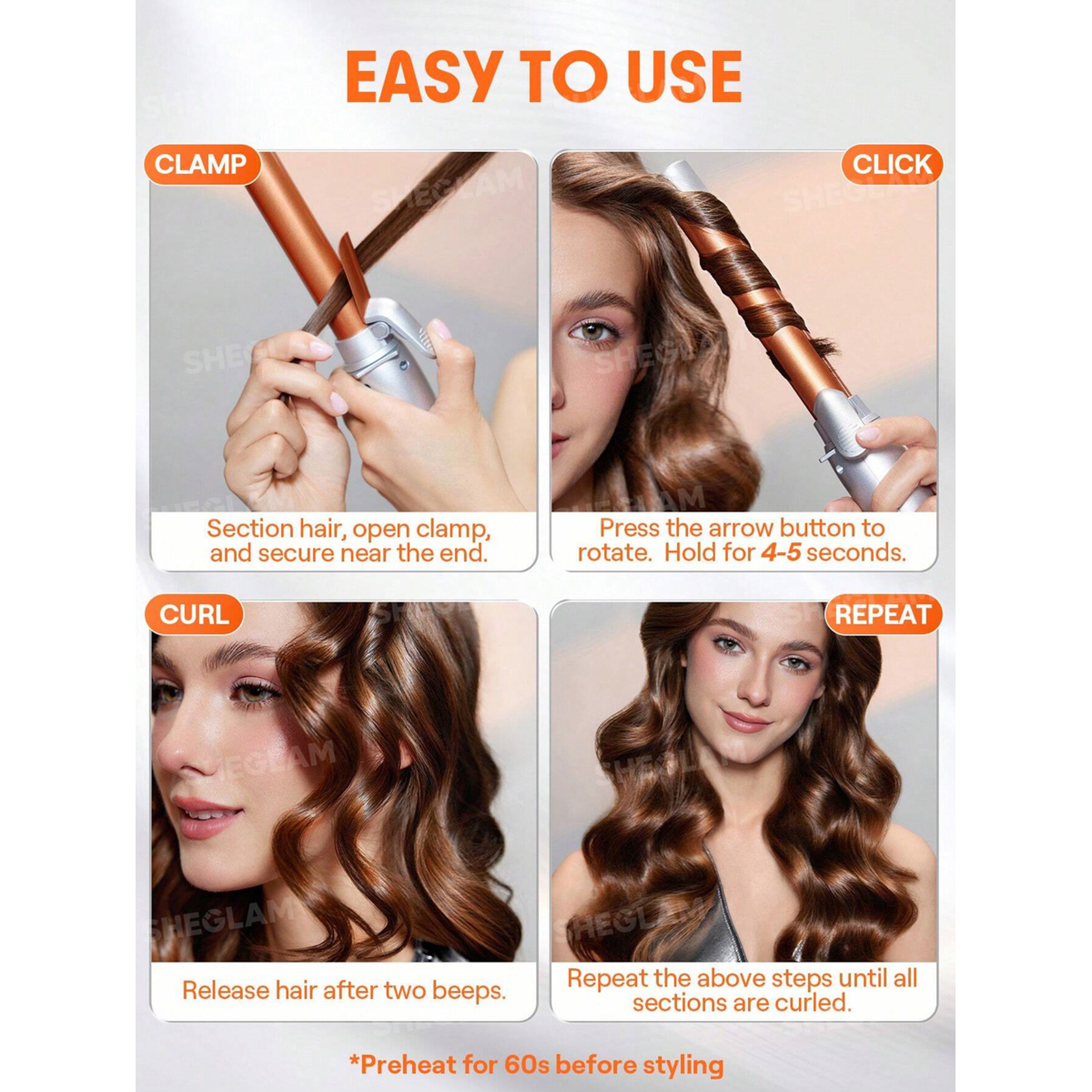 Sheglam It-Curl Rotating Curling Iron - 25mm