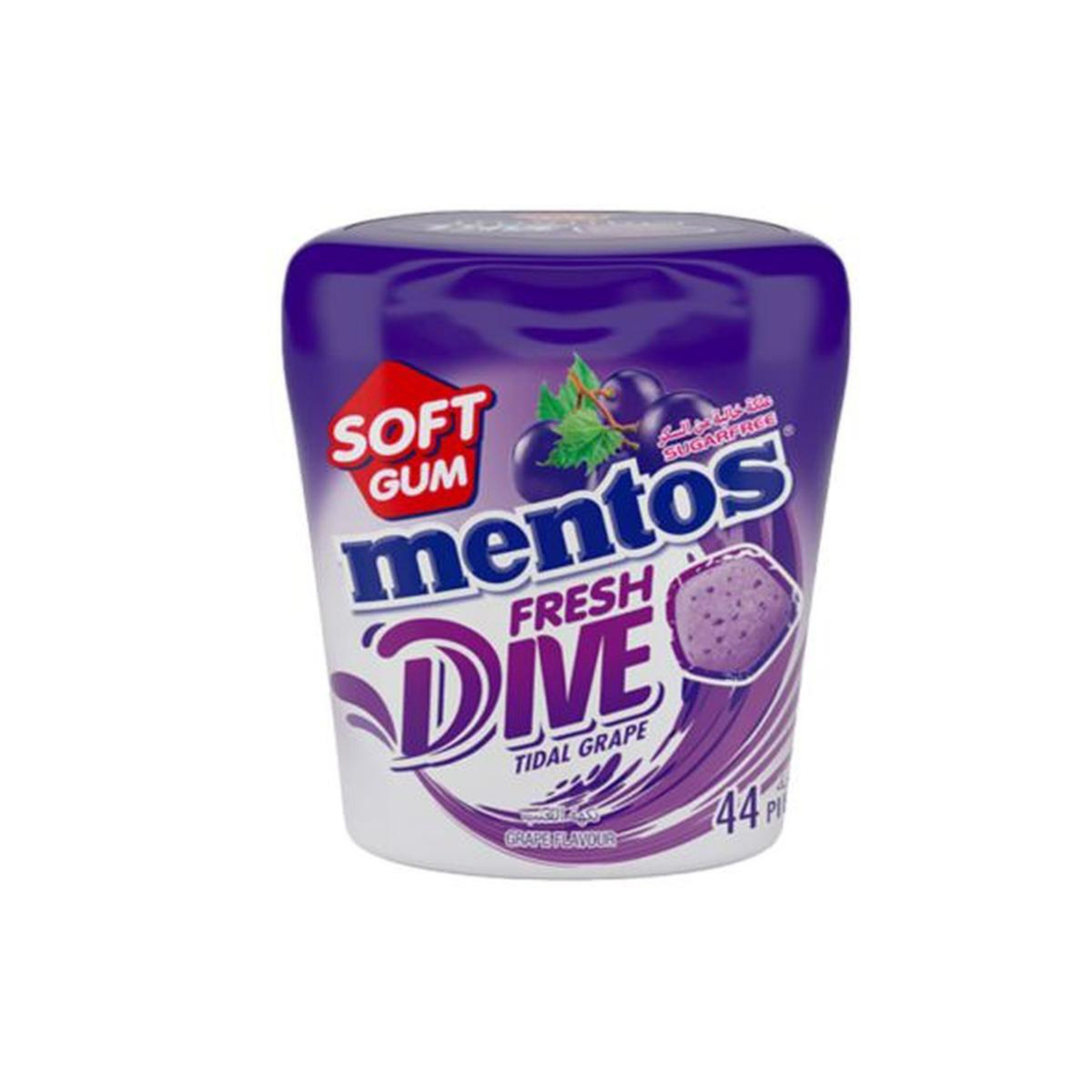 Mentos Fresh Dive Gum Grape Flavor 44 Pcs