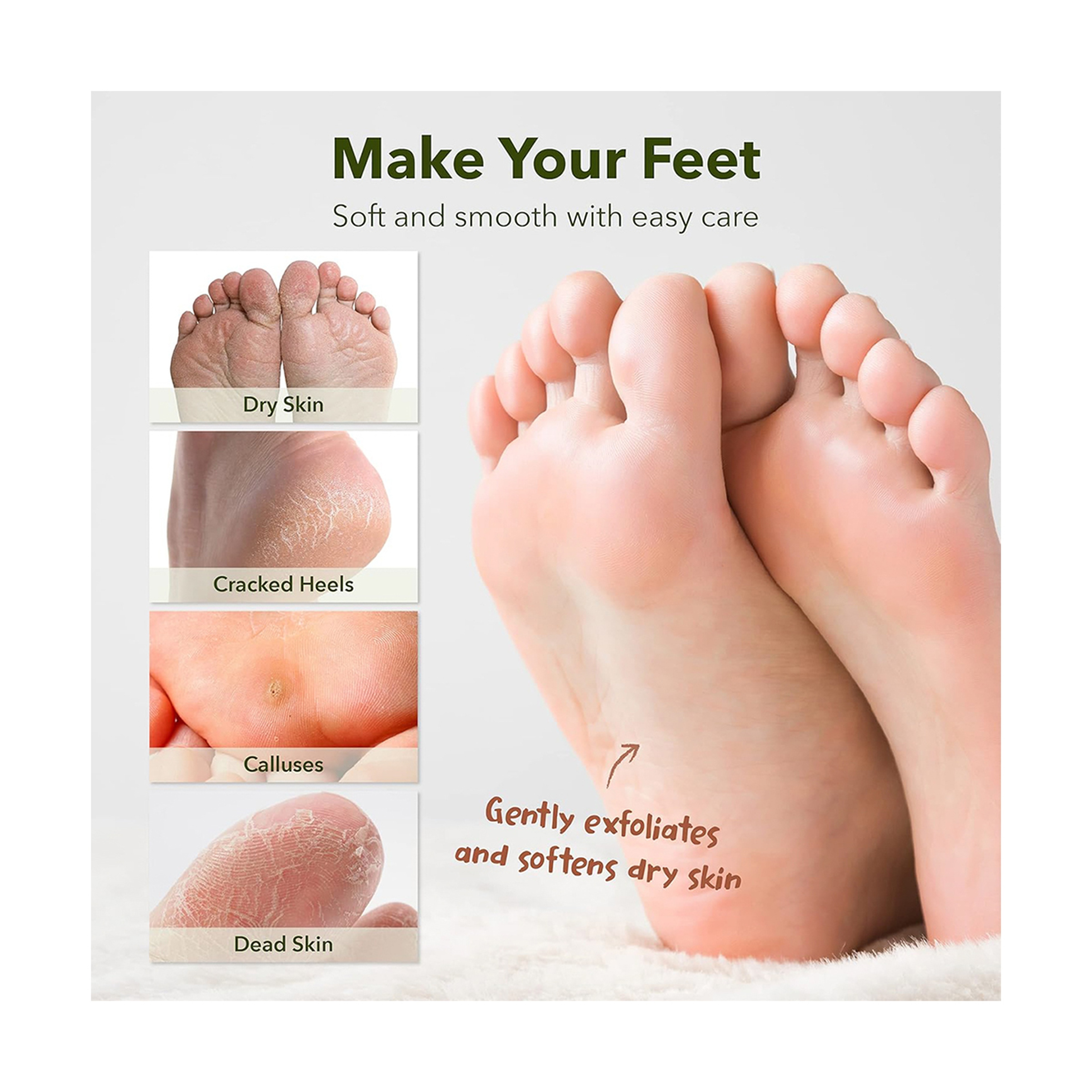 بيورديرم قناع تقشير القدم للنعومة