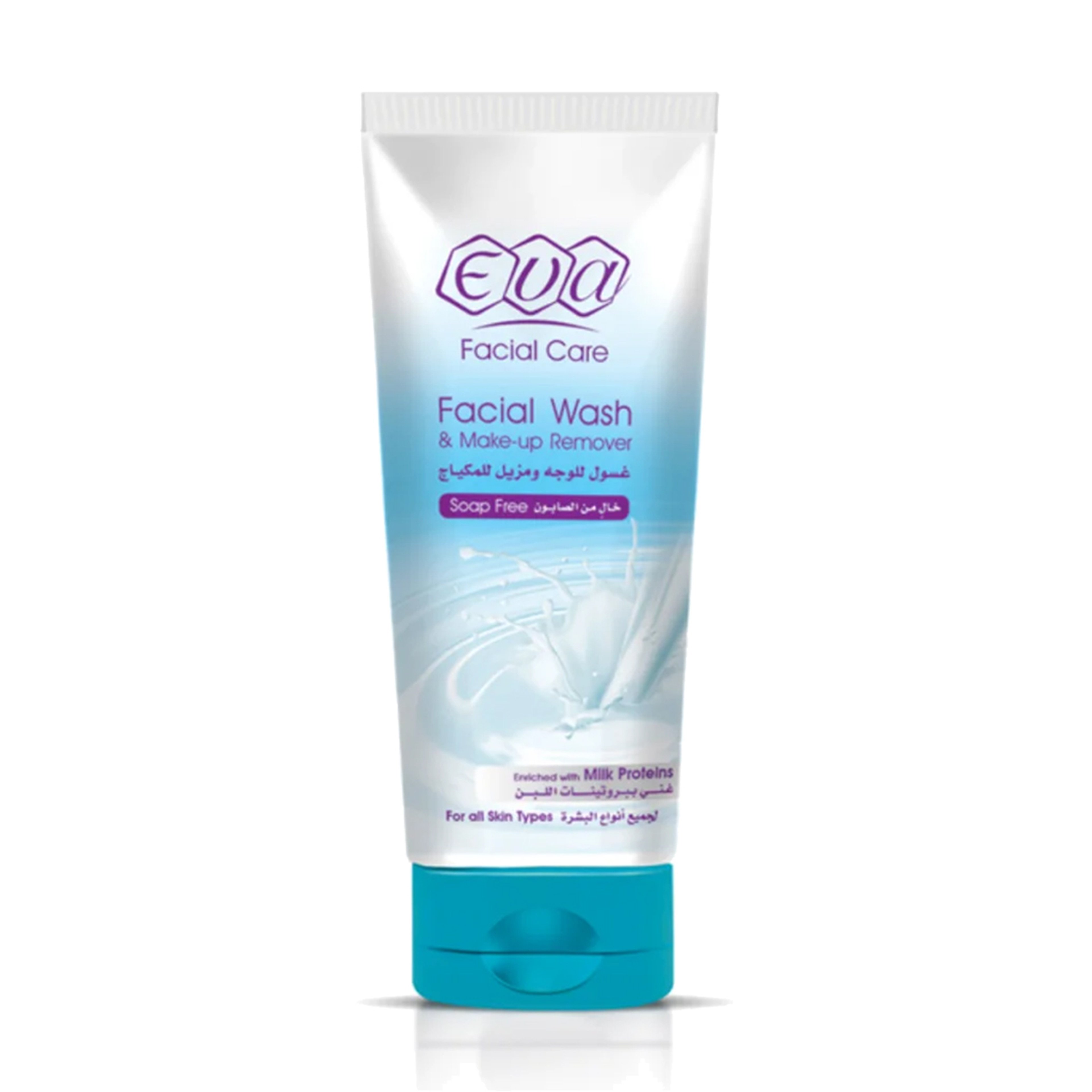 Eva Milk Proteins Face Wash & Makeup Remover for All Skin Types 150ml