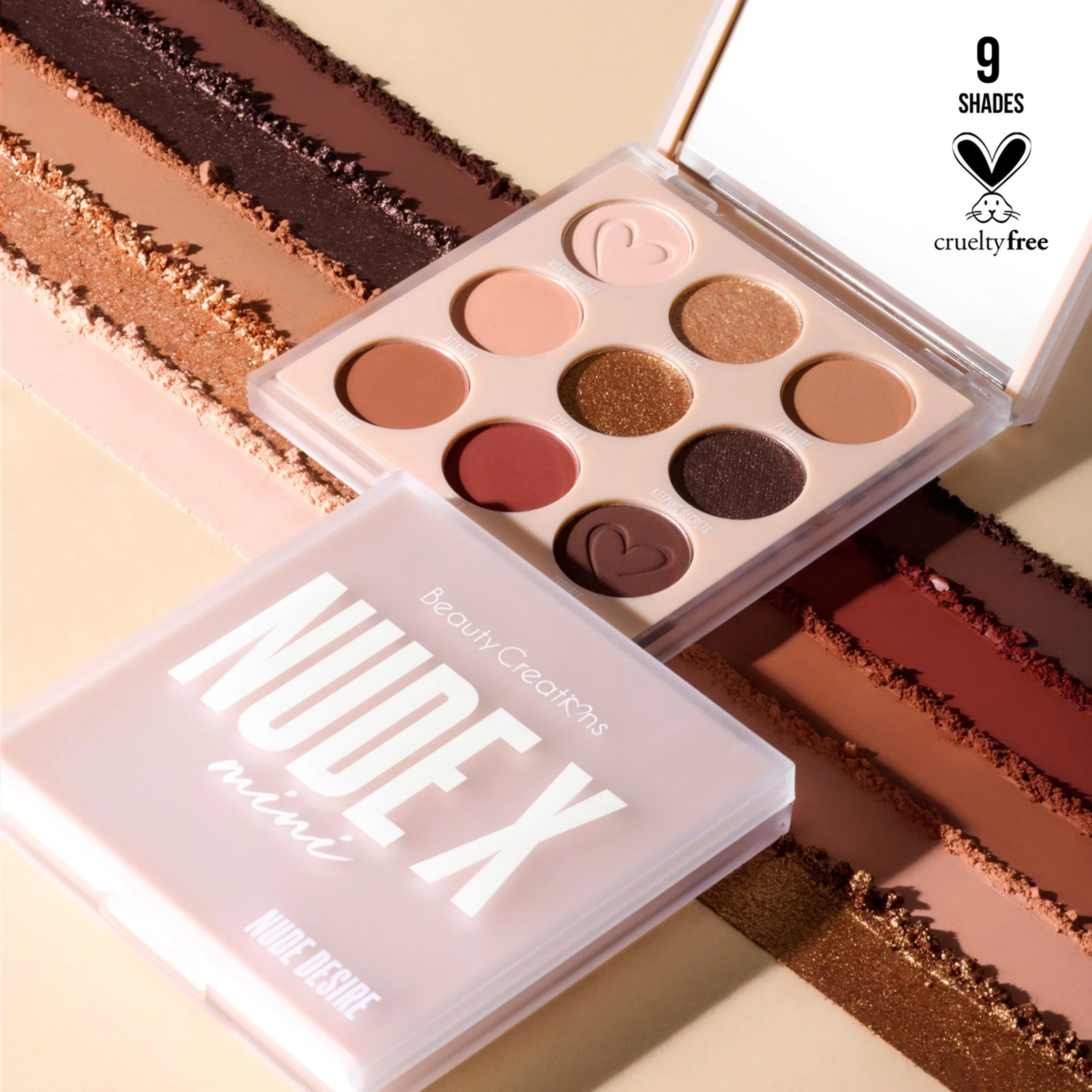 Beauty Creations Nude X Mini Shadow Palette 9 Nude Desire