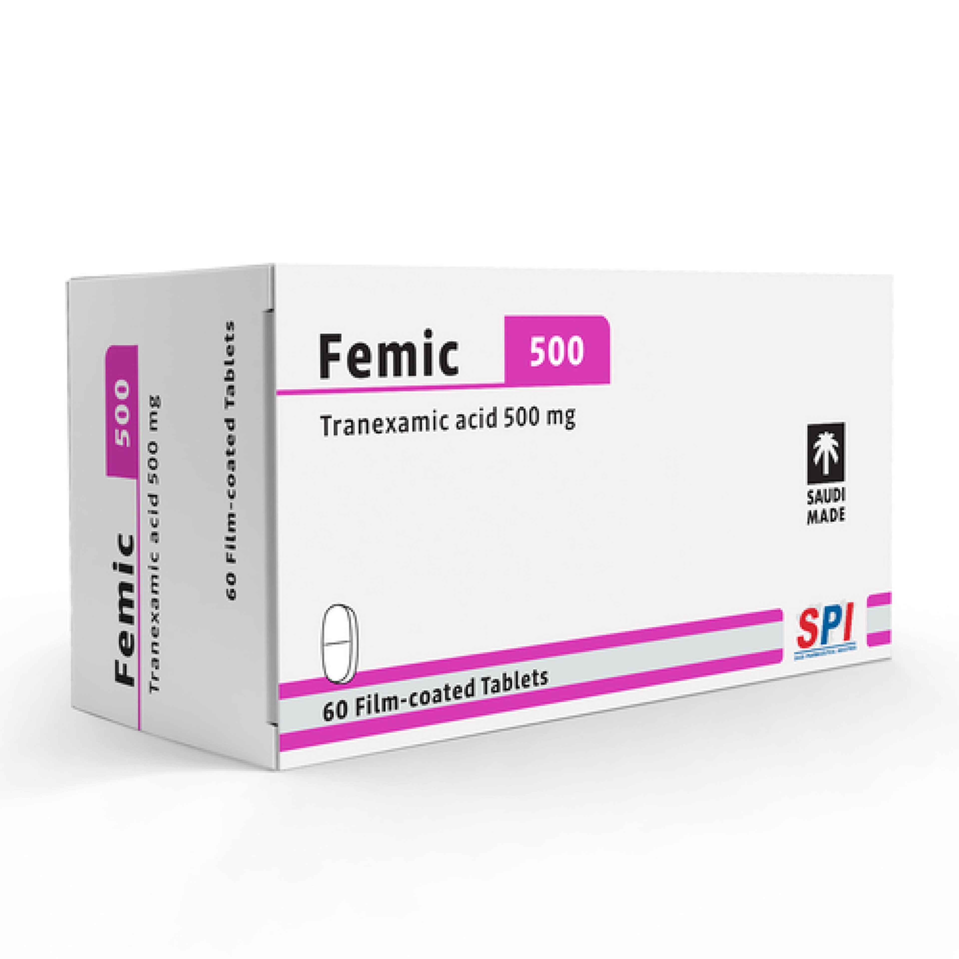Femic 500Mg Tranexamic Acid 60 Tablets