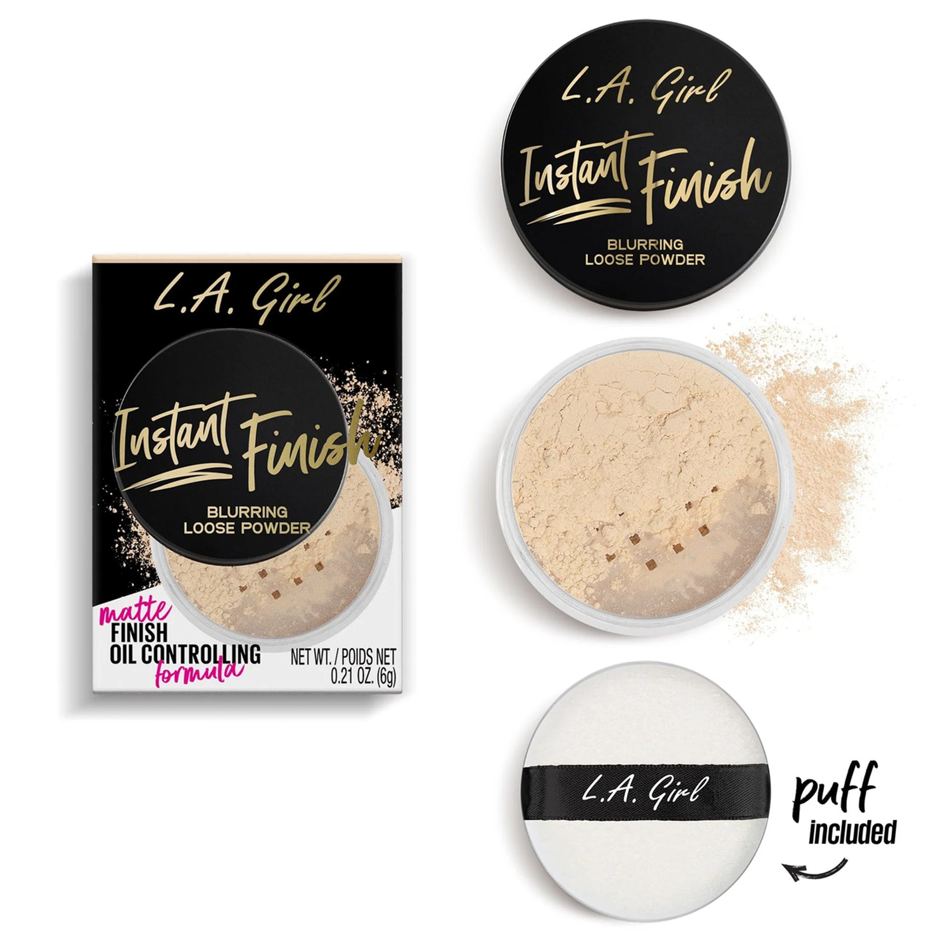 L.A Girl Instant Finish Blurring Loose Powder - GLP730 Light