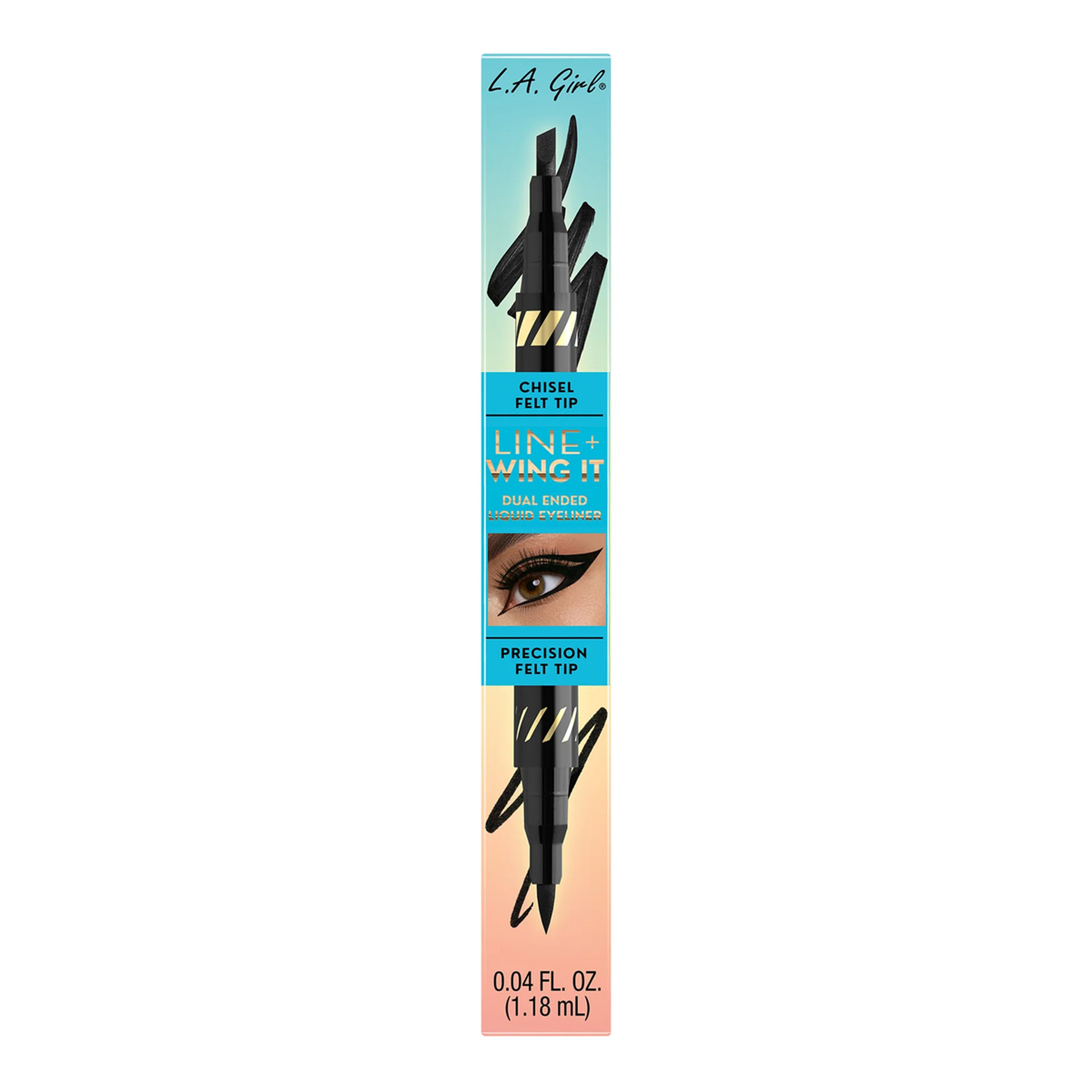 L.A Girl Line + Wing It Dual Ended Liquid Eyeliner - G97928 Black