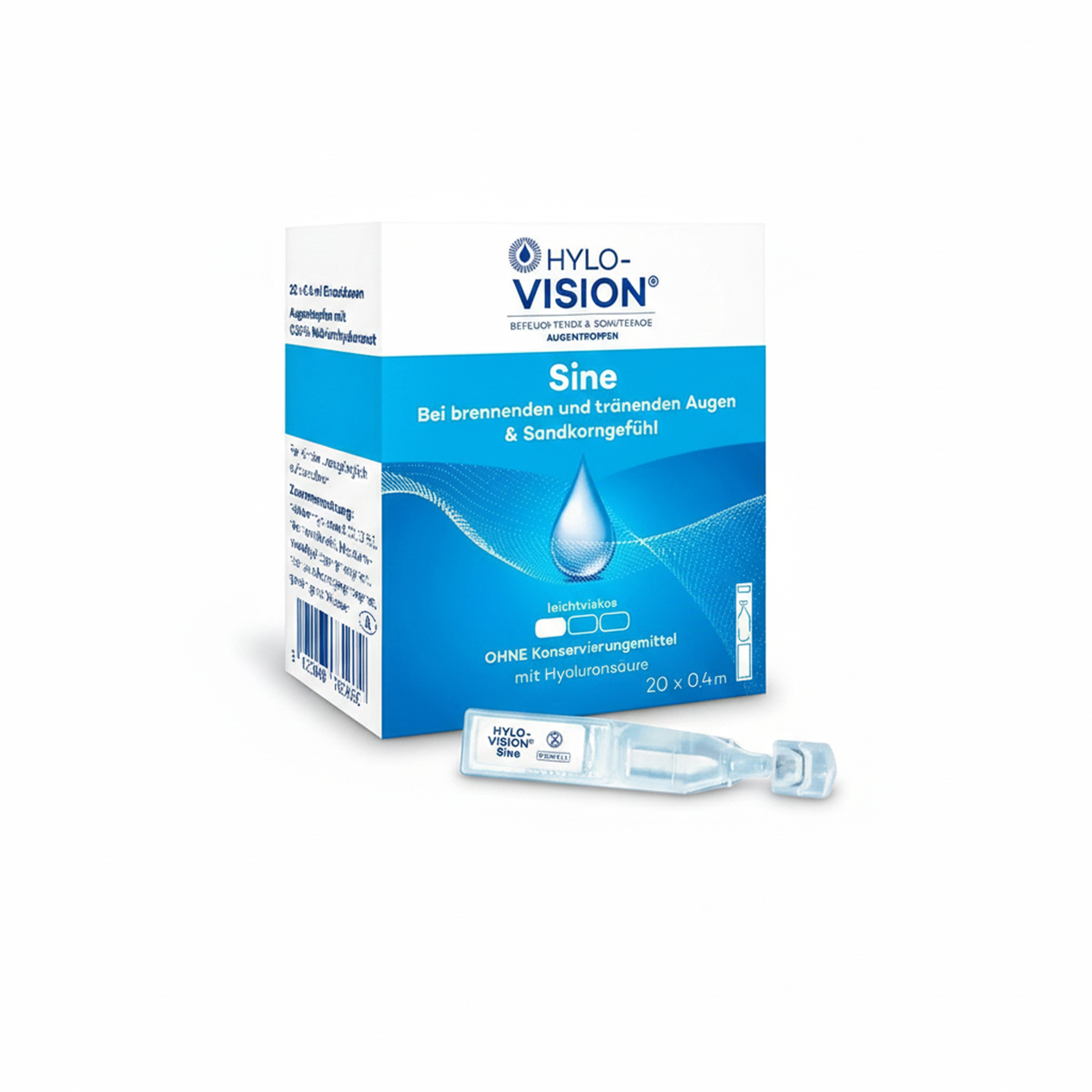 Hylo-Vision Sine Single-Dose Eye Drops 20×0.4 ml