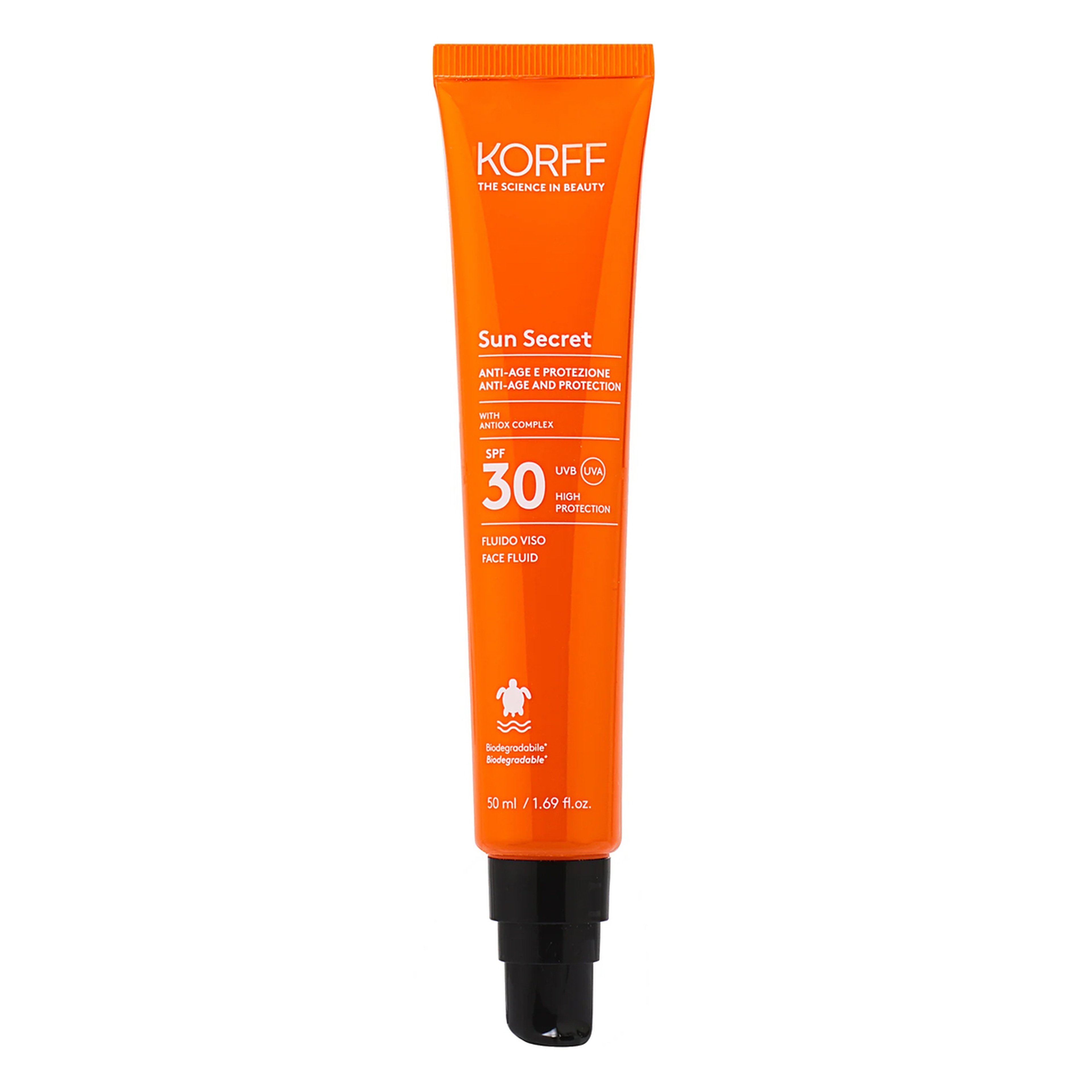 كورف صن سيكريت فلويد للوجه مضاد لعلامات التقدم في السن SPF 30 – 50 مل