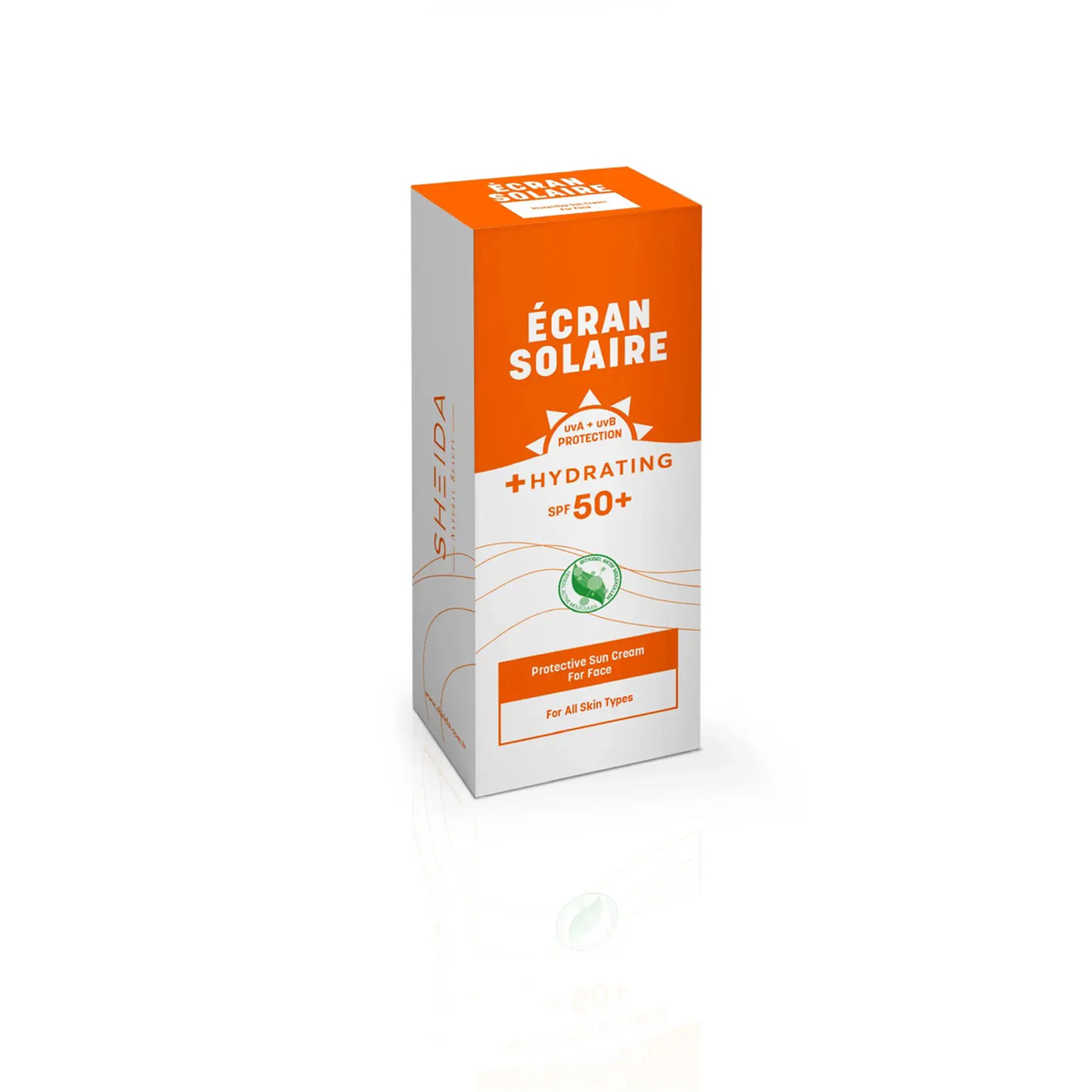 Sheida ECRAN SOLAIRE Sunscreen Cream For Face – SPF 50+ – 75 ml
