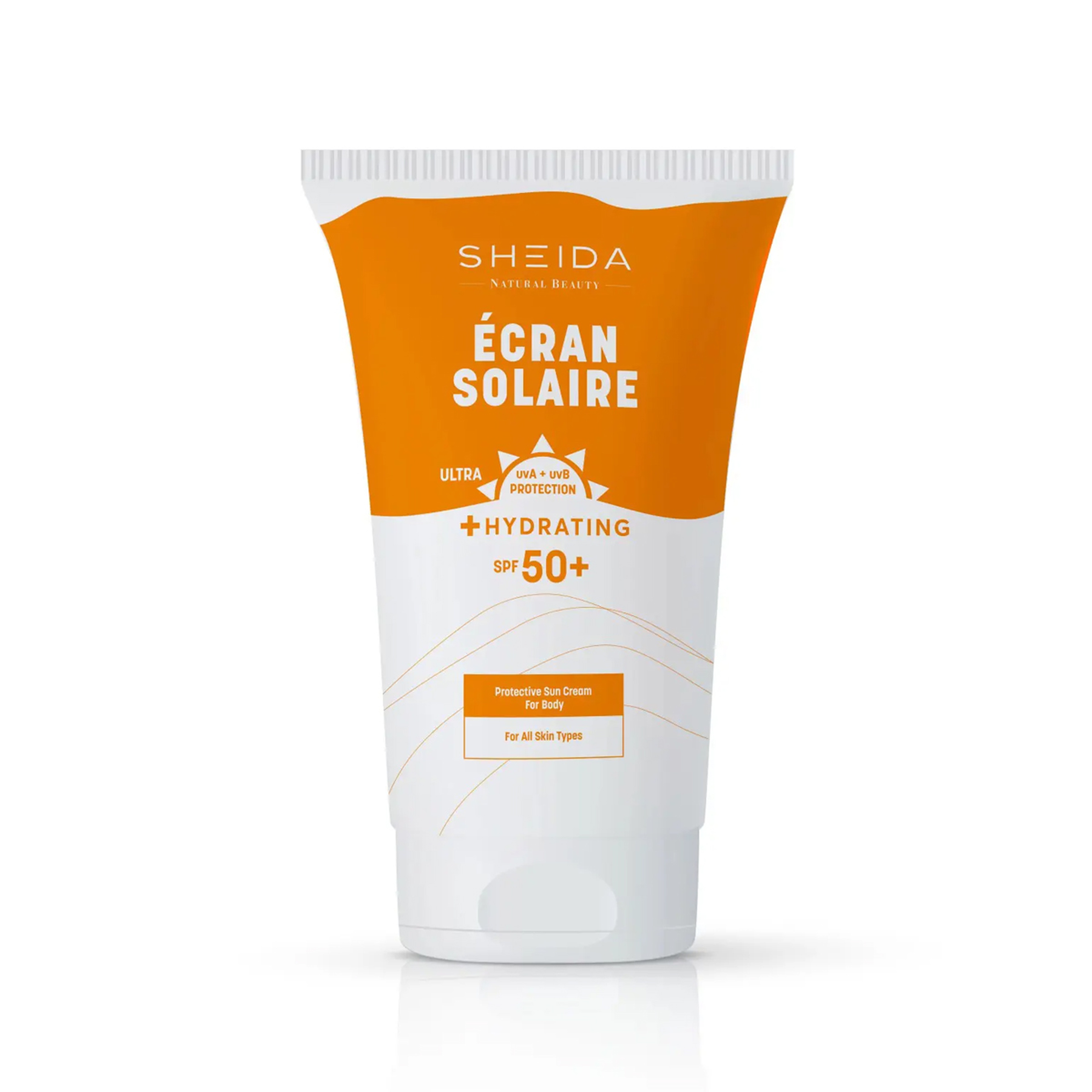 Sheida ÉCRAN SOLAIRE Sunscreen Cream For face and body – SPF 50+ – 150 ml