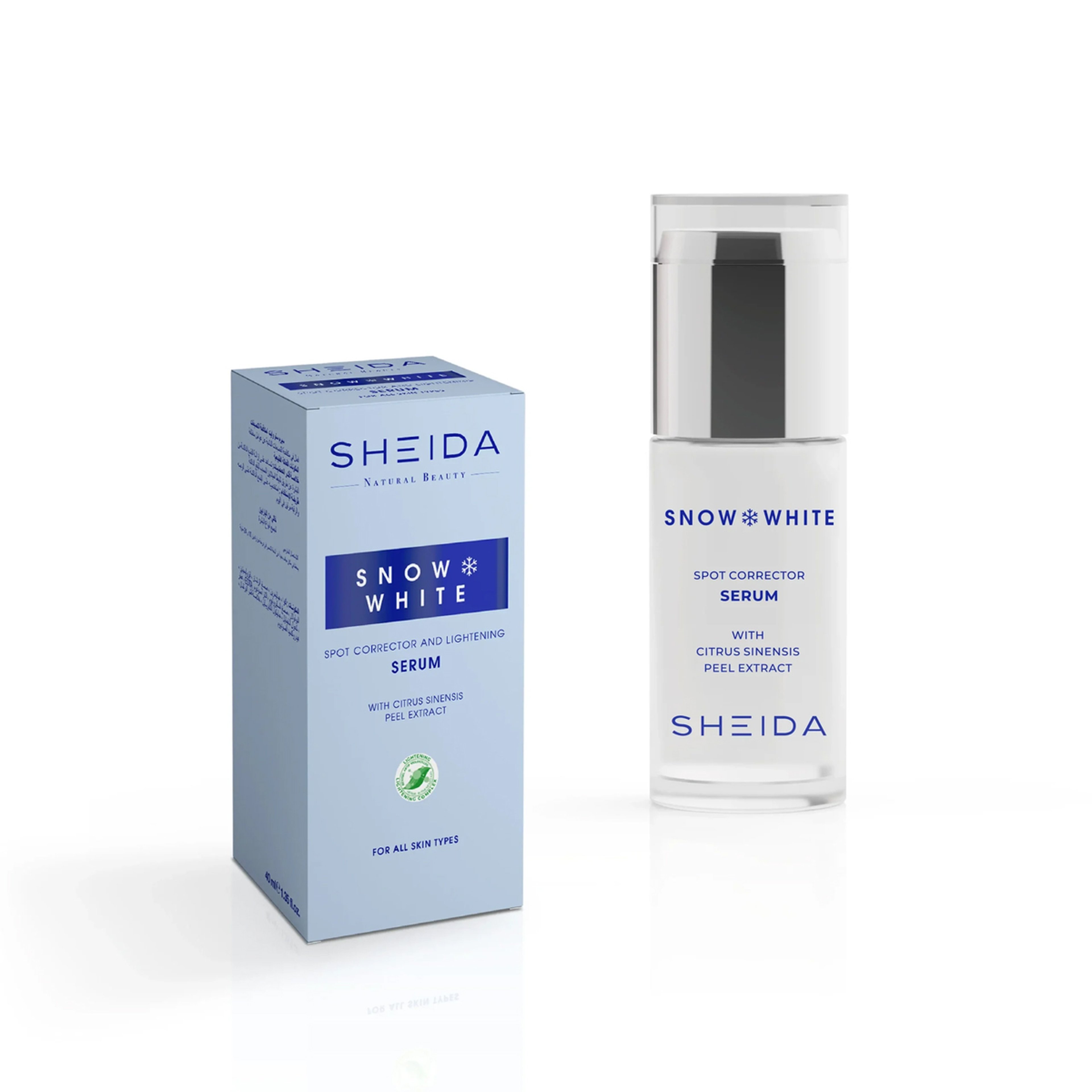 Sheida SNOW WHITE Brightening and Spot Correction Serum For All Skin Types – 40 ml