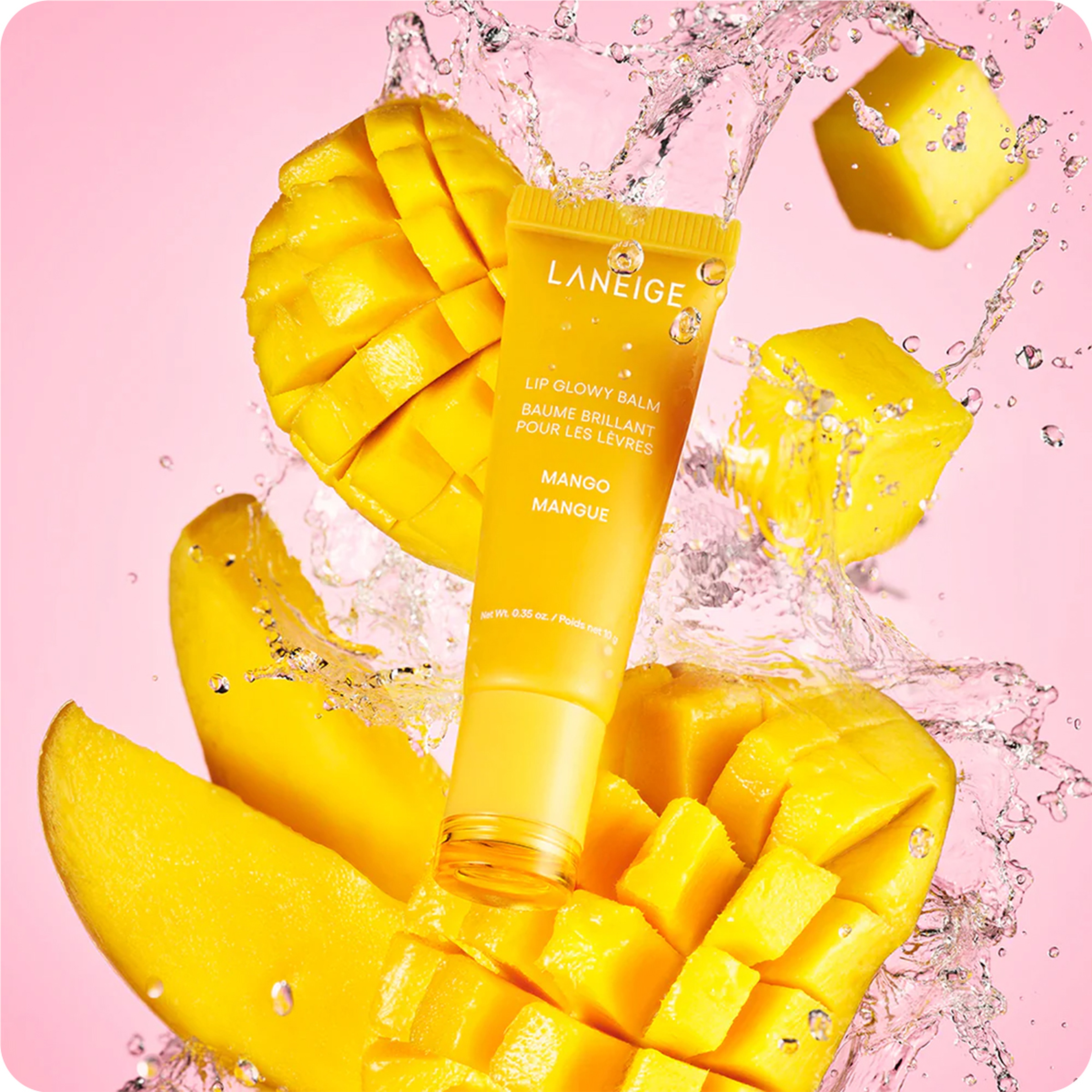Laneige Lip Glowy Balm - Mango 10G