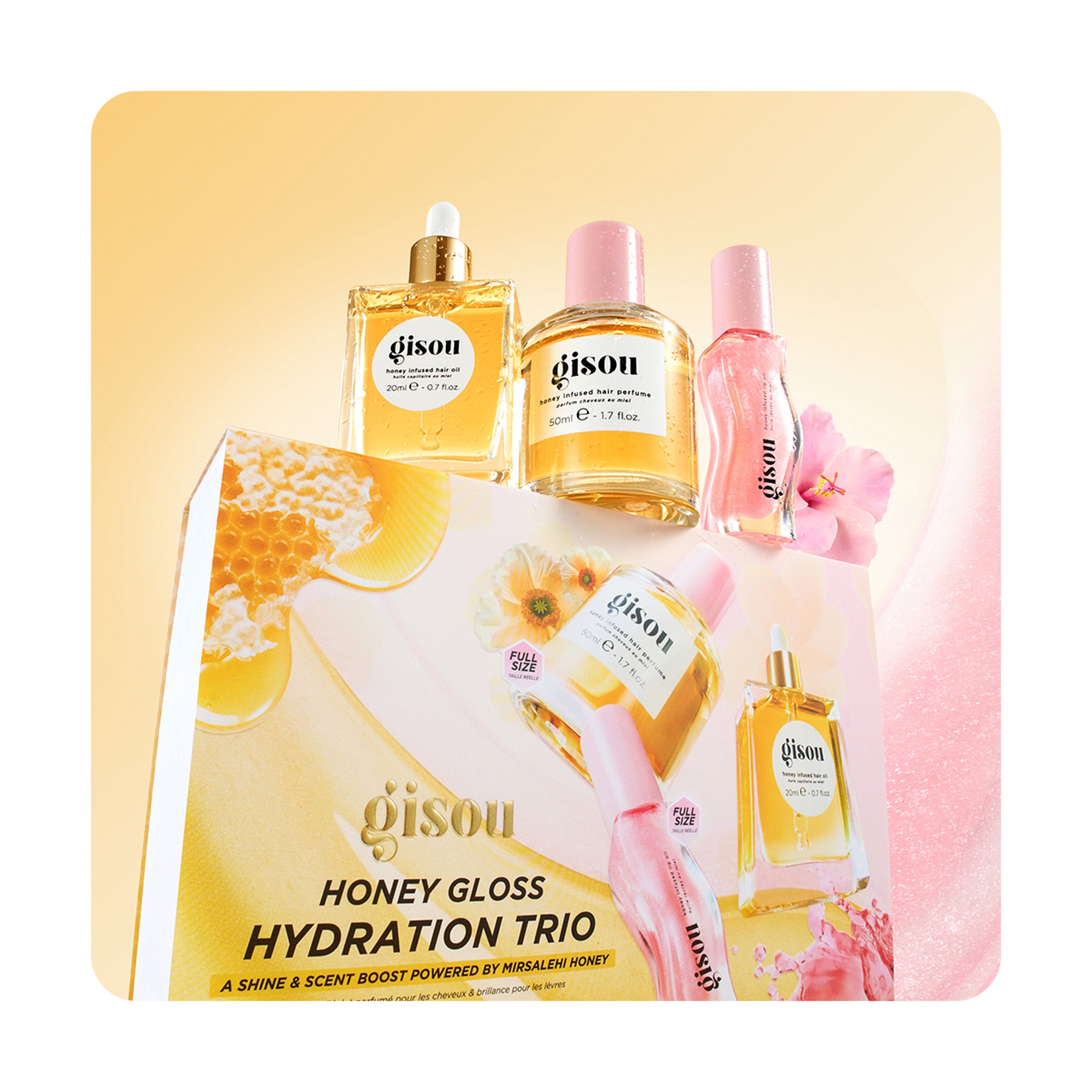 Gisou Honey Gloss Hydration Trio Kit