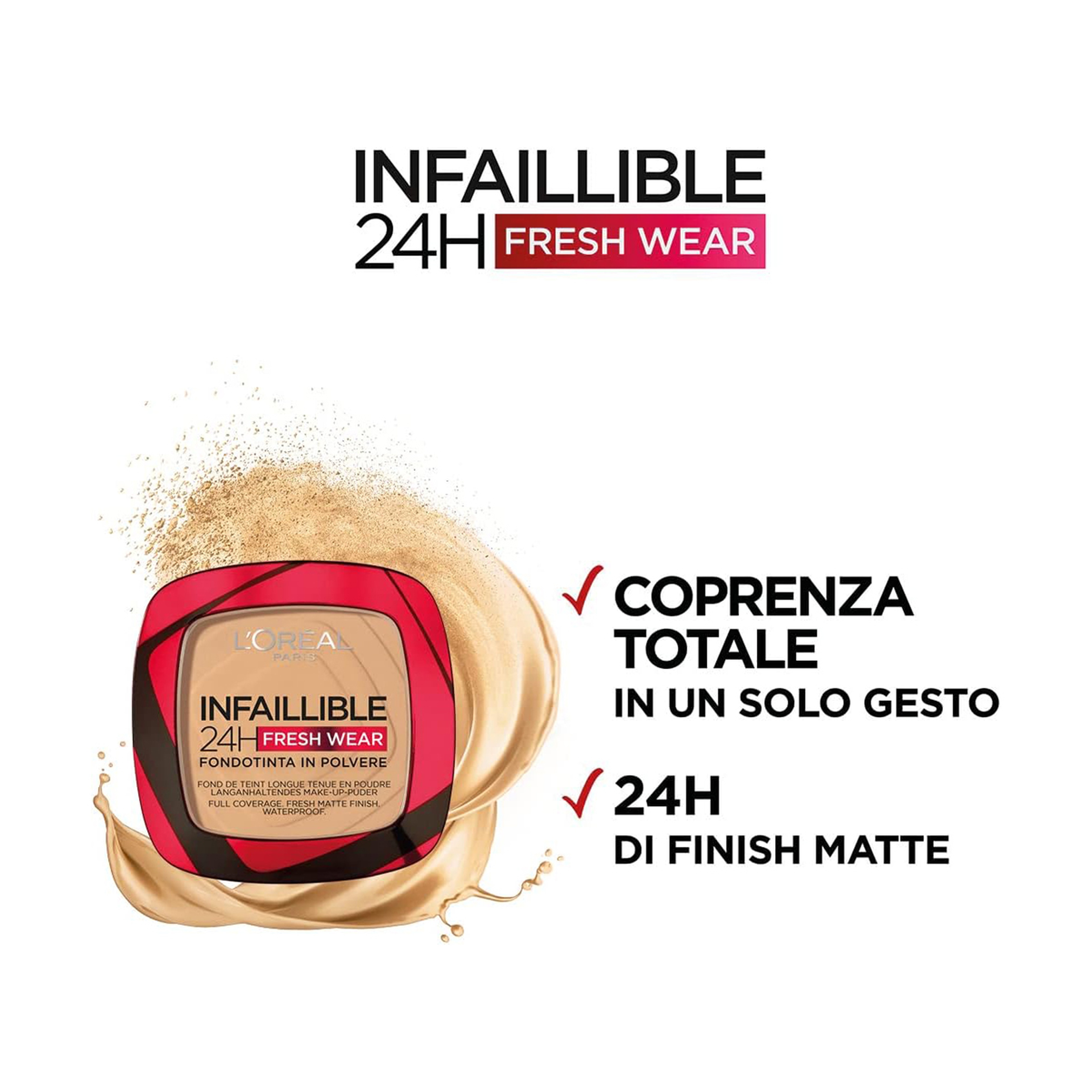 L’Oréal Paris Foundation in a Powder Infallible 24H Fresh Wear Water Resistant