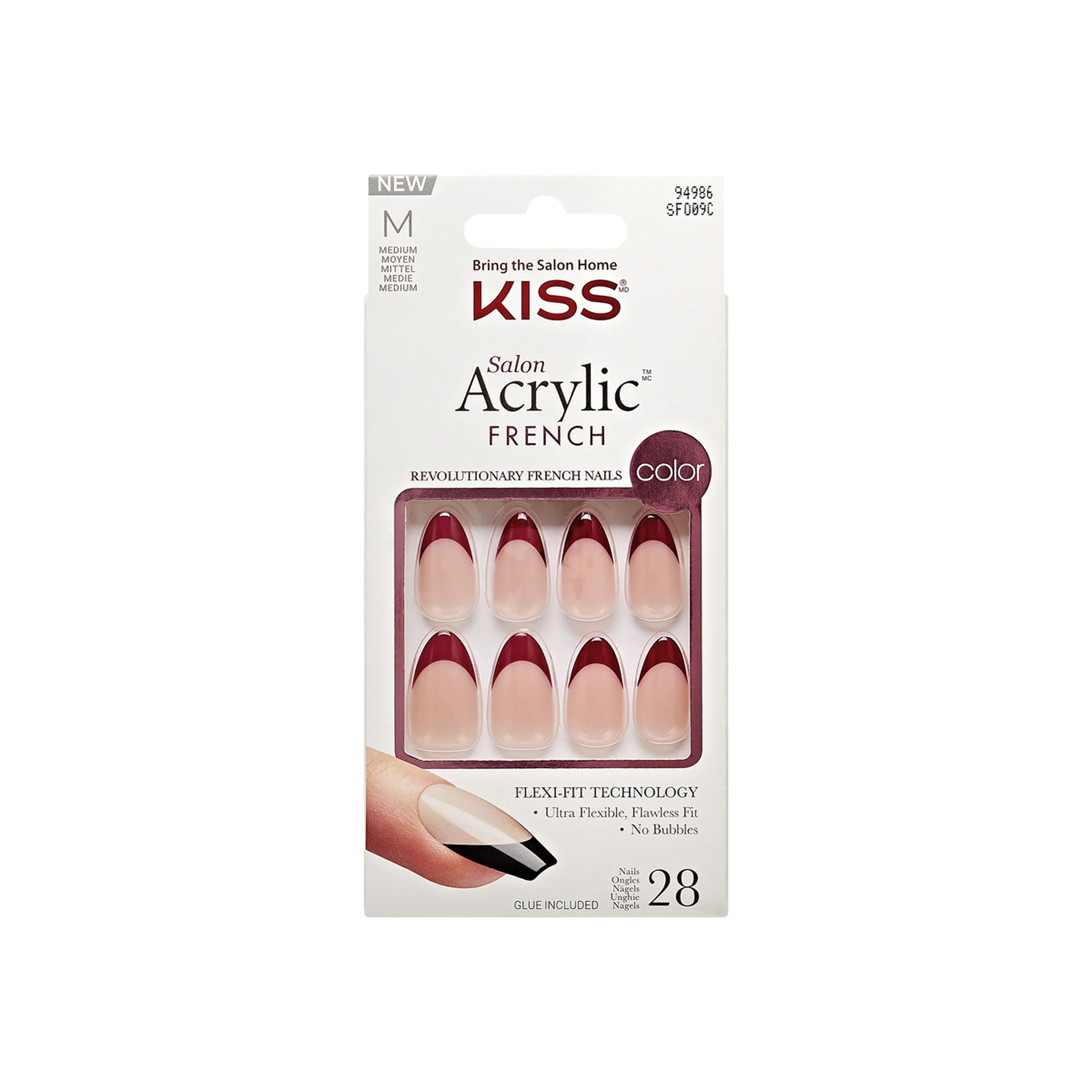 كيس صالون أكريليك أظافر لاصقة مع غراء – شكل لوزي