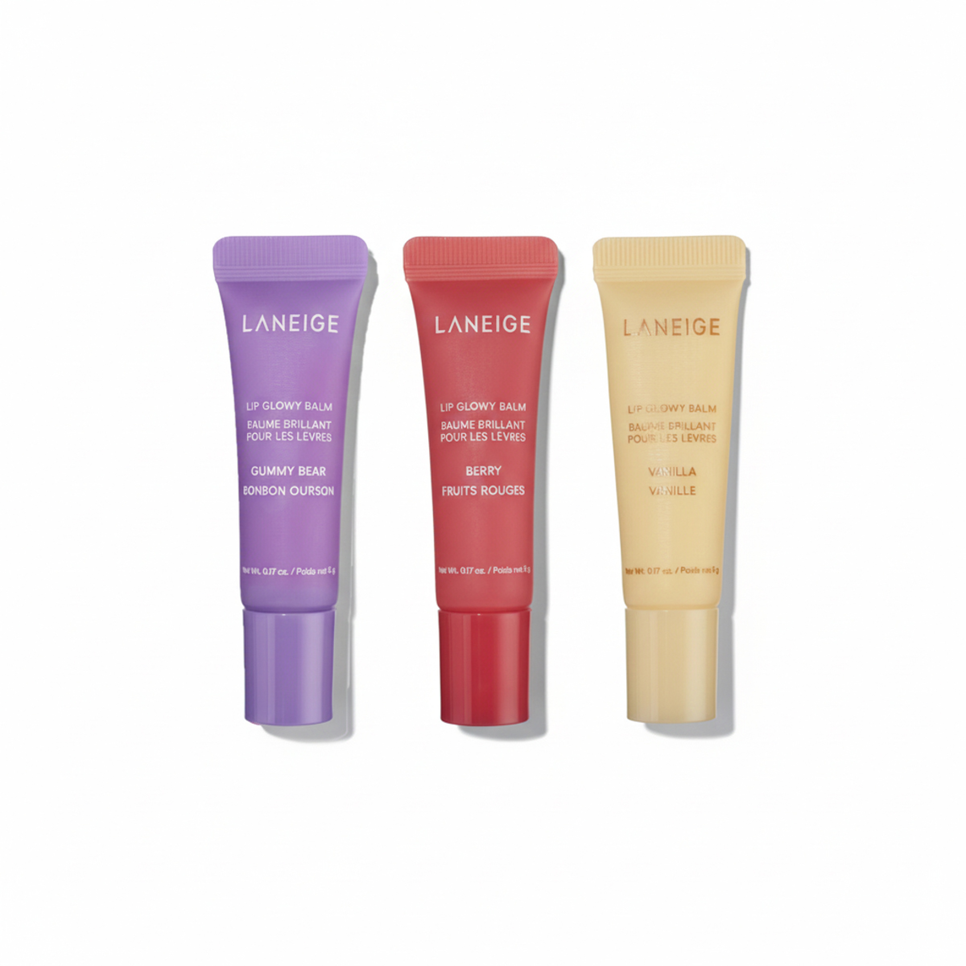 Laneige On-The-Glow Balm Trio (Gummy Bear 10G, Berry 10G, Vanilla 10G)