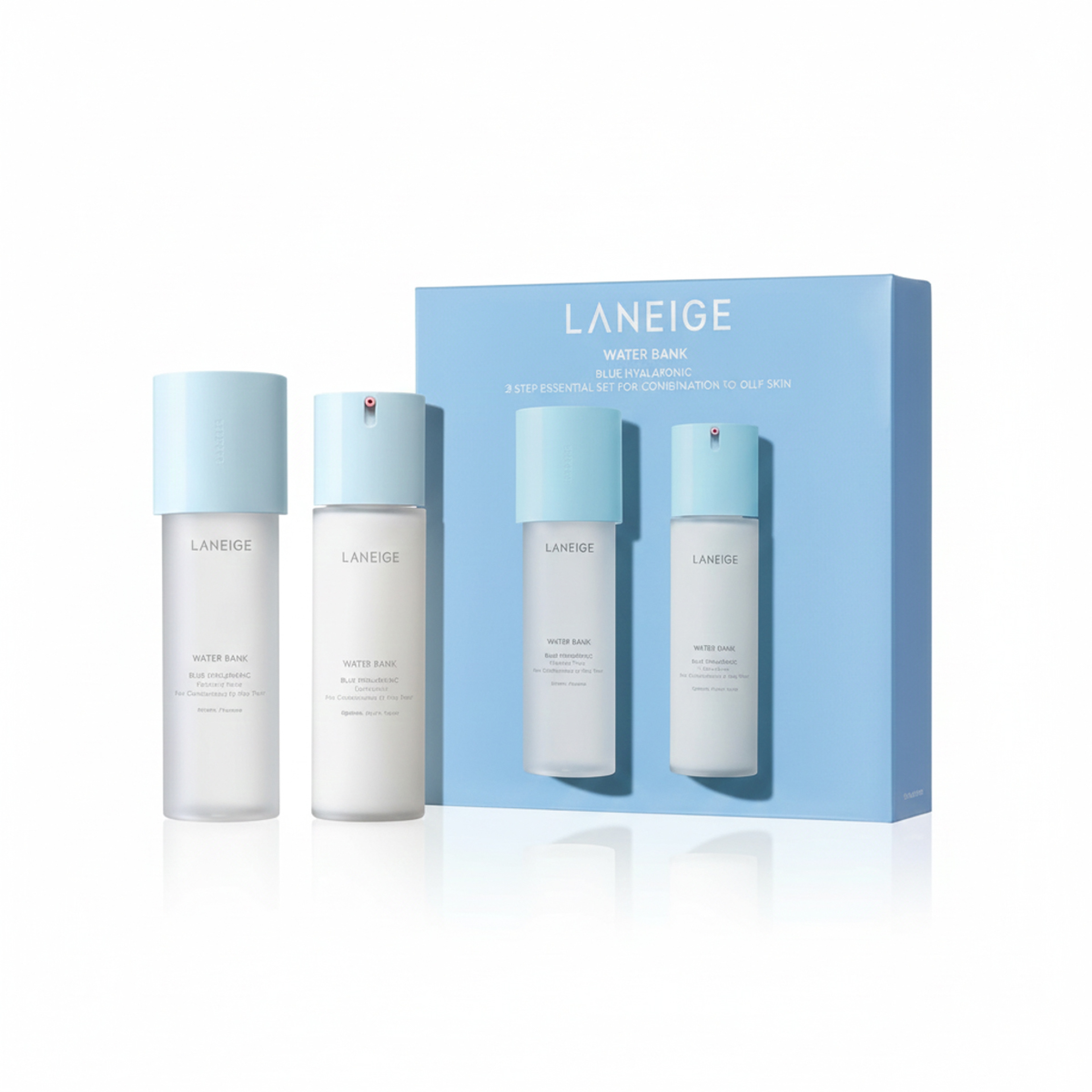 Laneige Waterbank Blue Ha 2 Step Essential Set (For Combination To Oily Skin)