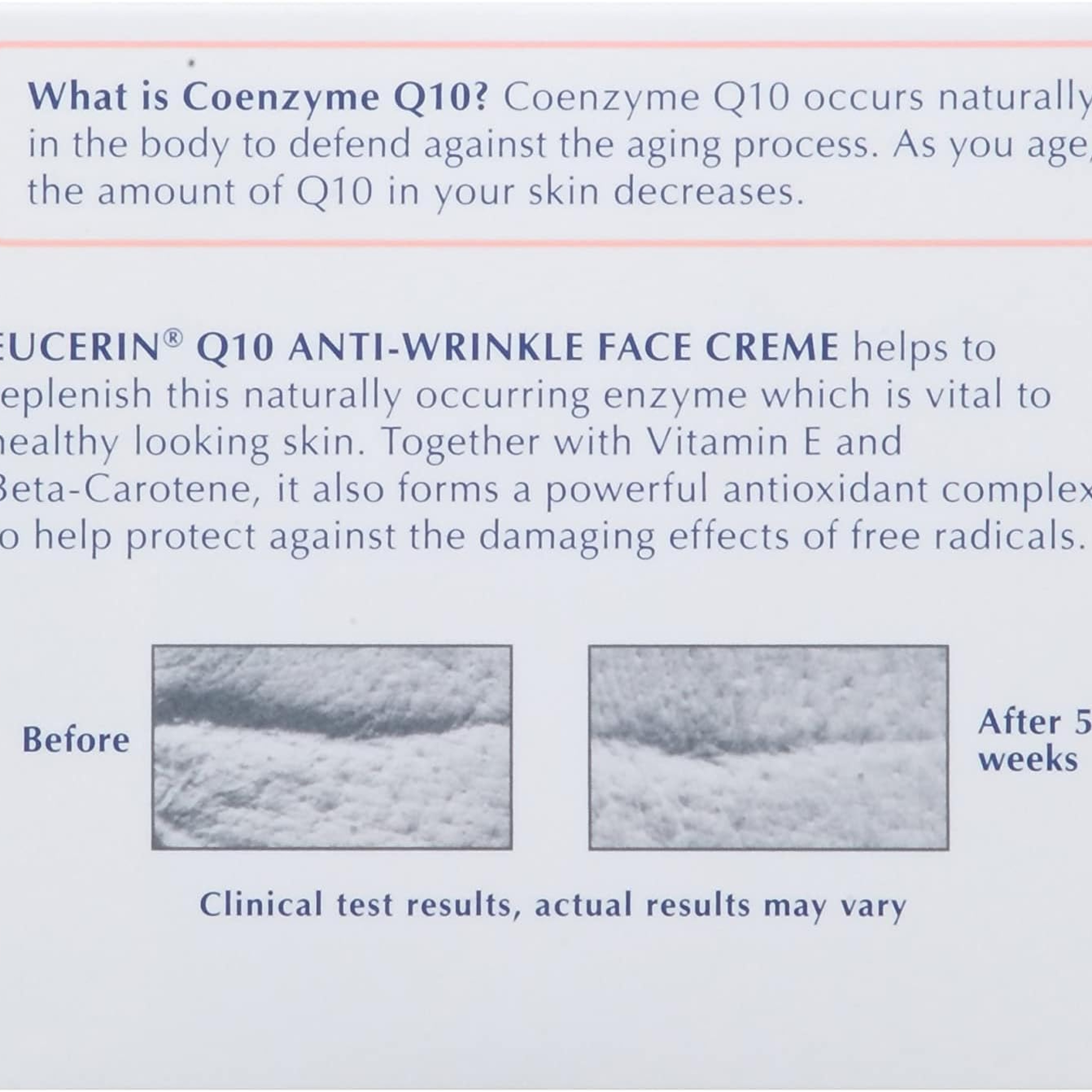 يوسرين كريم الوجه Q10 للتجاعيد للبشره الحساسه 48جرام