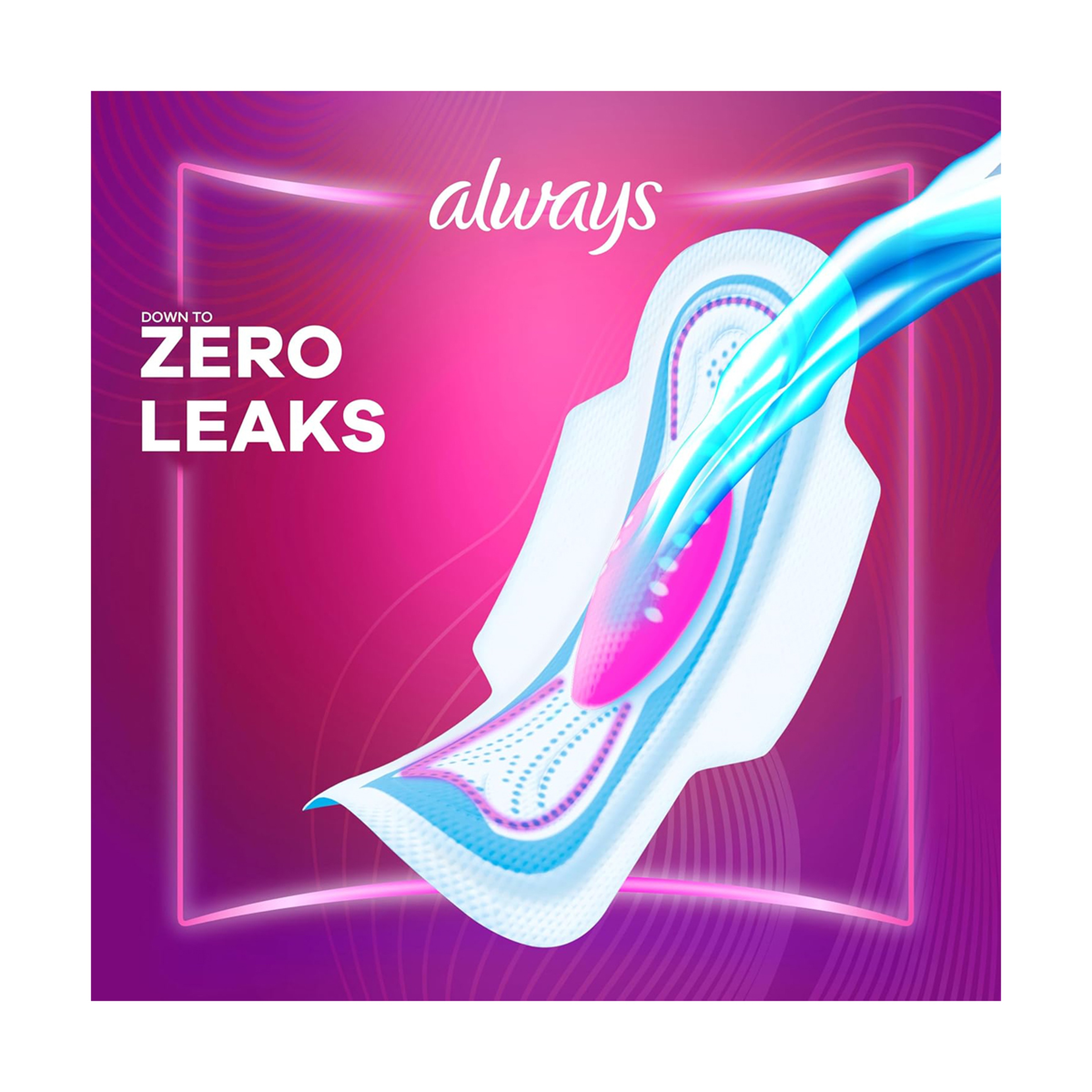 Always Pads Ultra Slim All In One Curvewear Normal With Wings - 26 Sanitary Pads