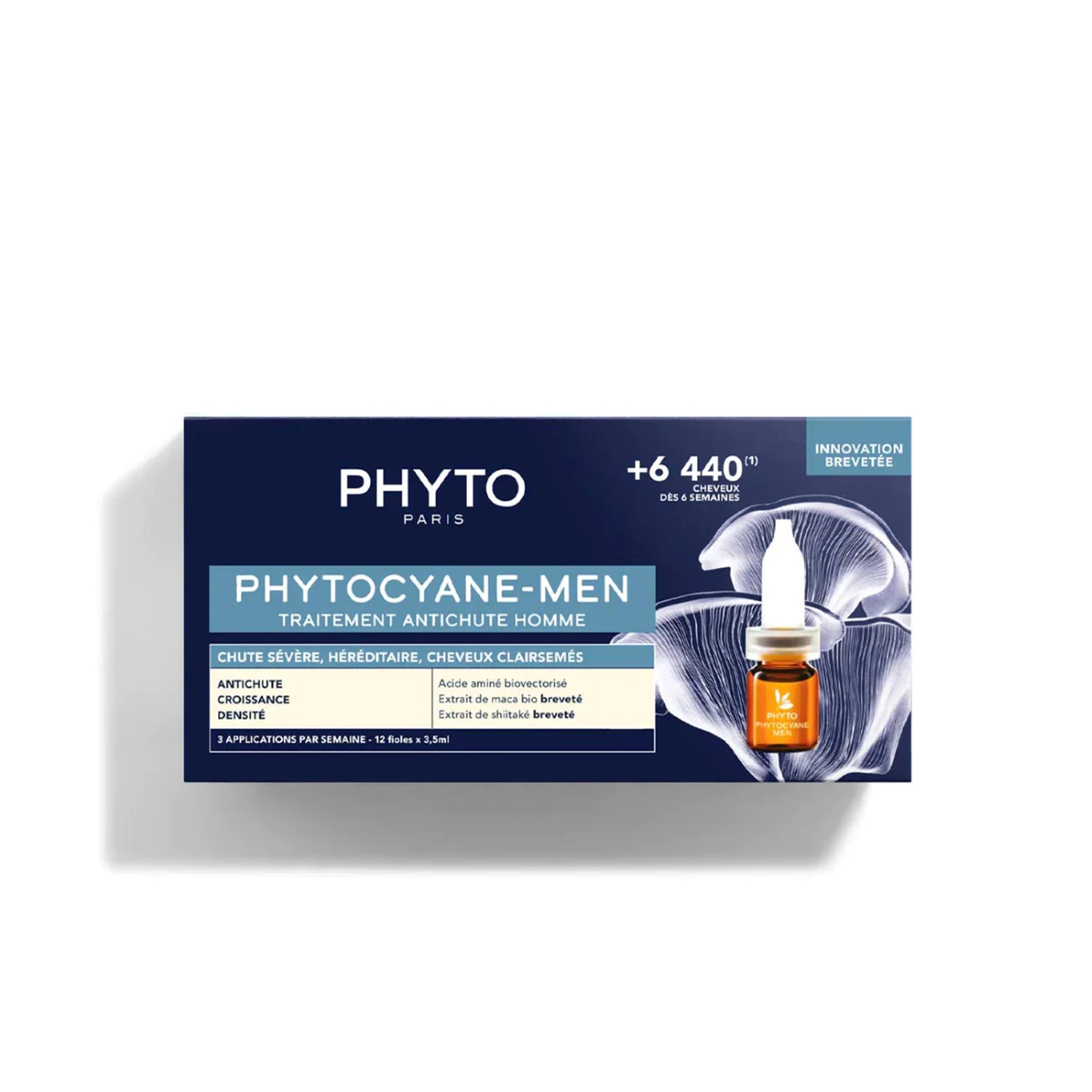 Phyto Phytocyane Anti-Hair Loss Treatment For Men, 12 Ampx 3.5Ml