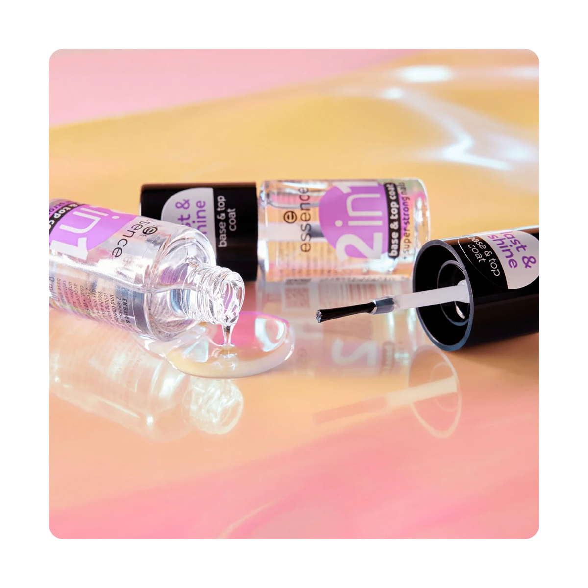 Essence Super Strong 2In1 Base & Top Coat Clear | Whites