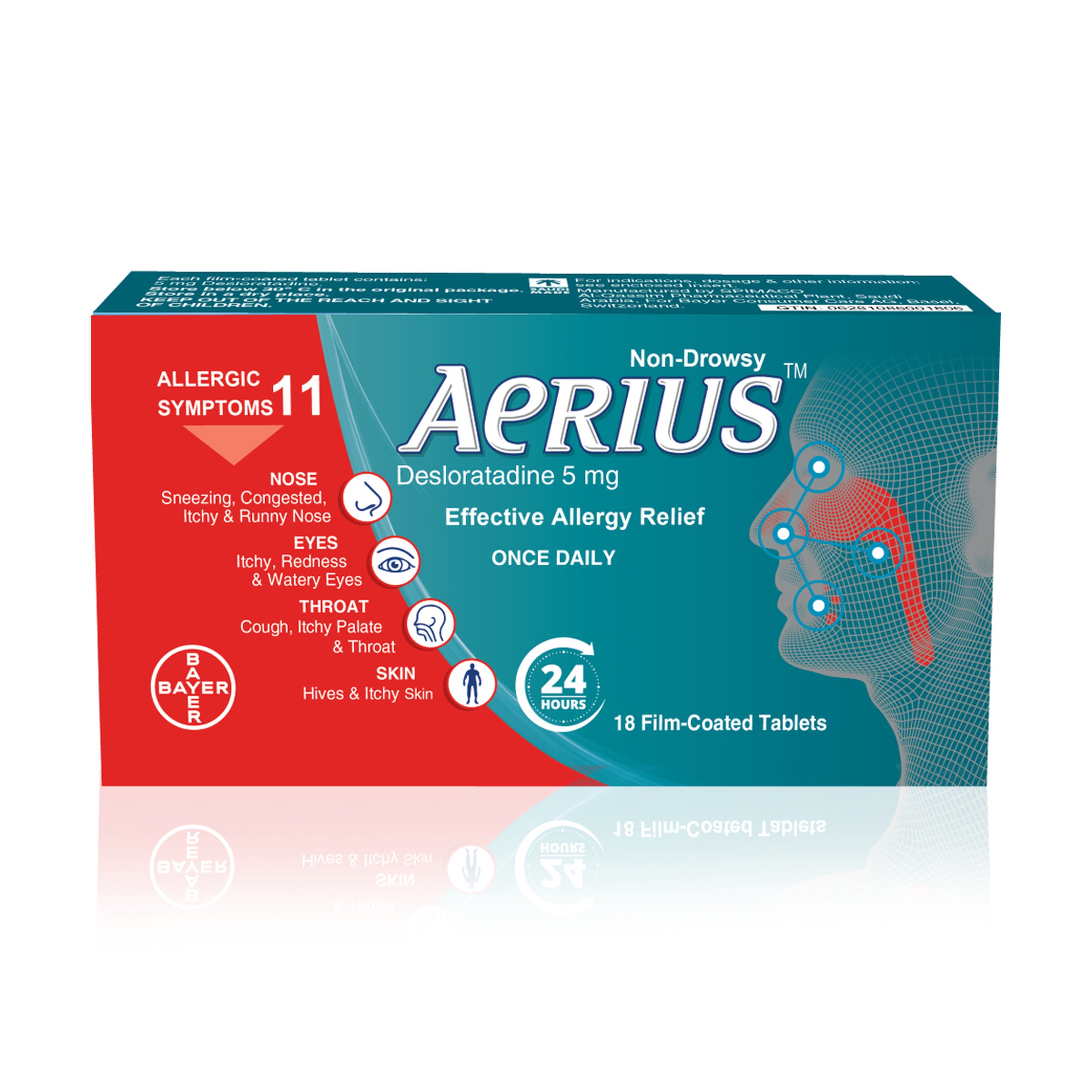 ايريوس 5 مجم 18قرص