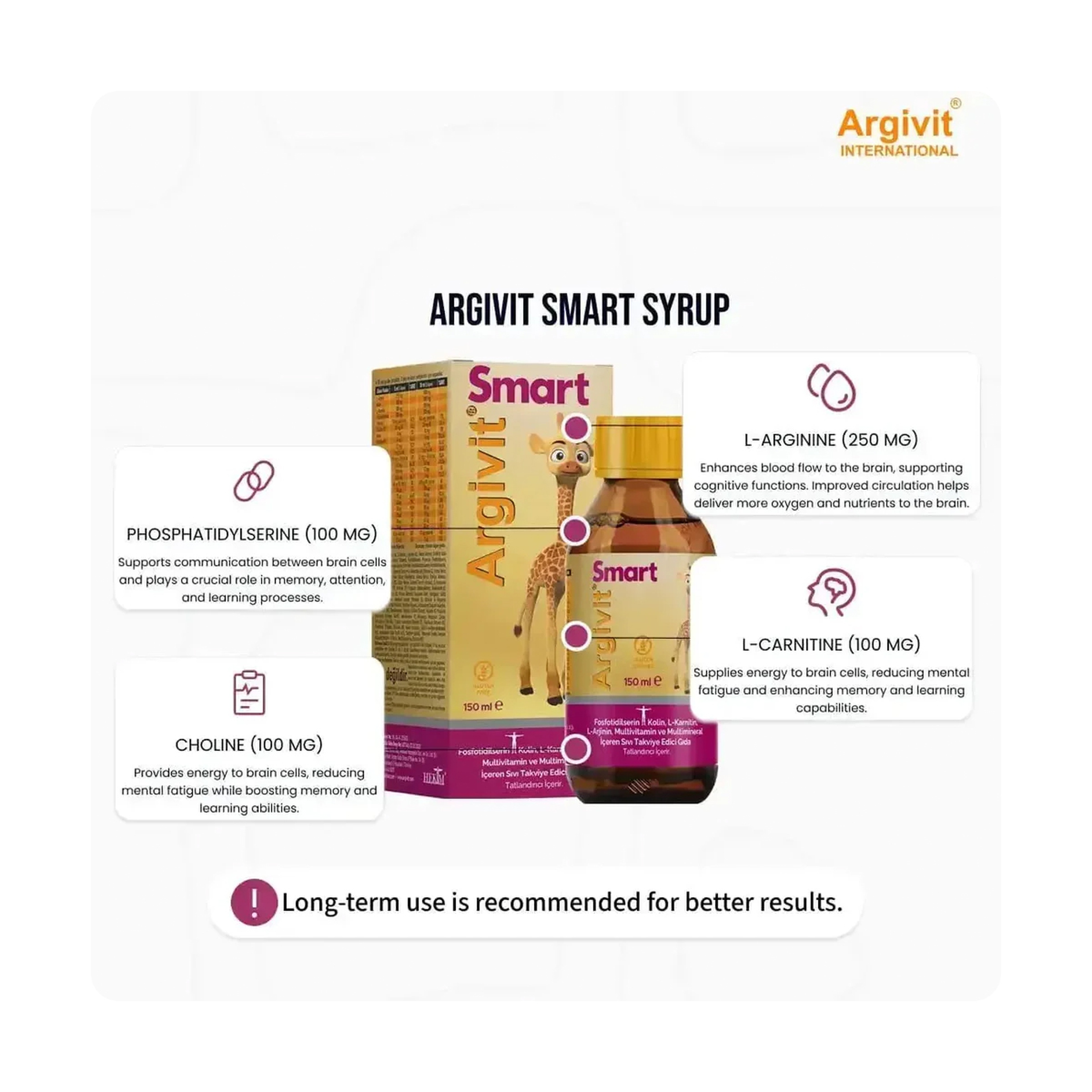 ارجيفيت سمارت شراب 150 مل