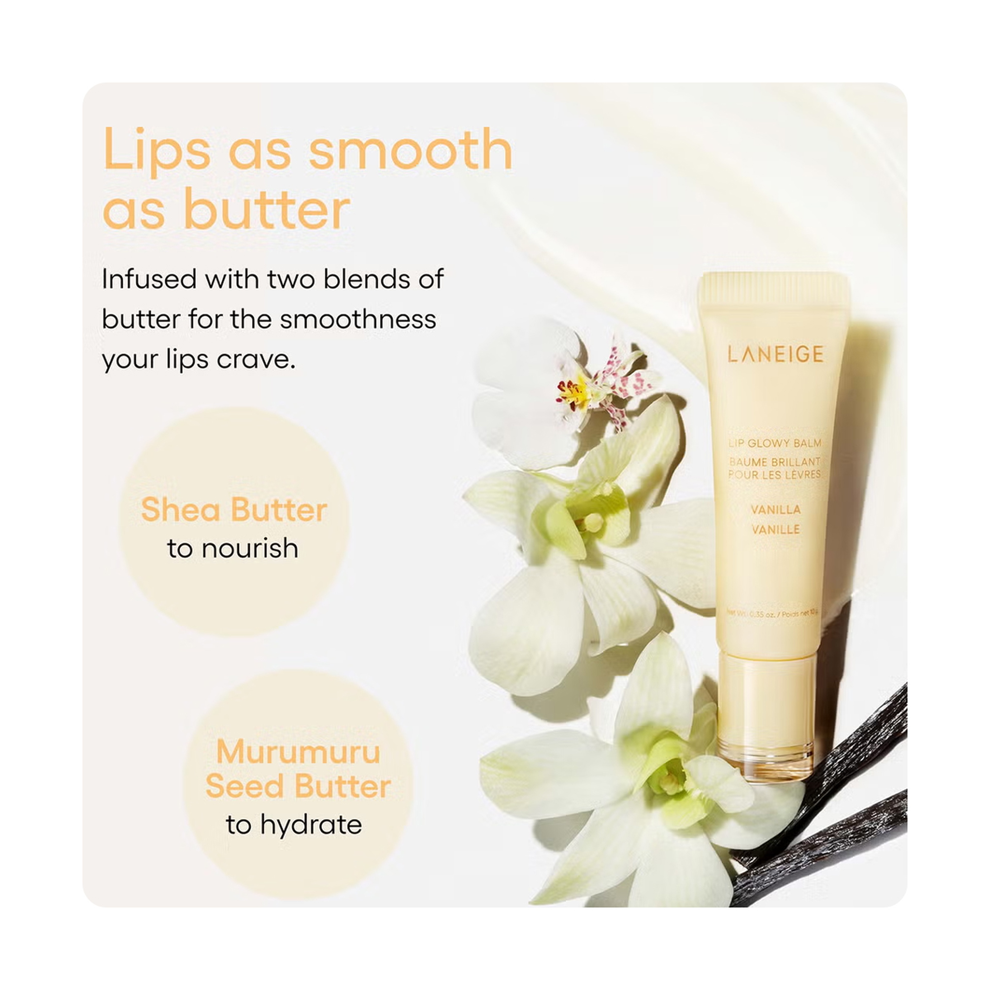 لانيج ليب جلوي بالم فانيلا 10جم