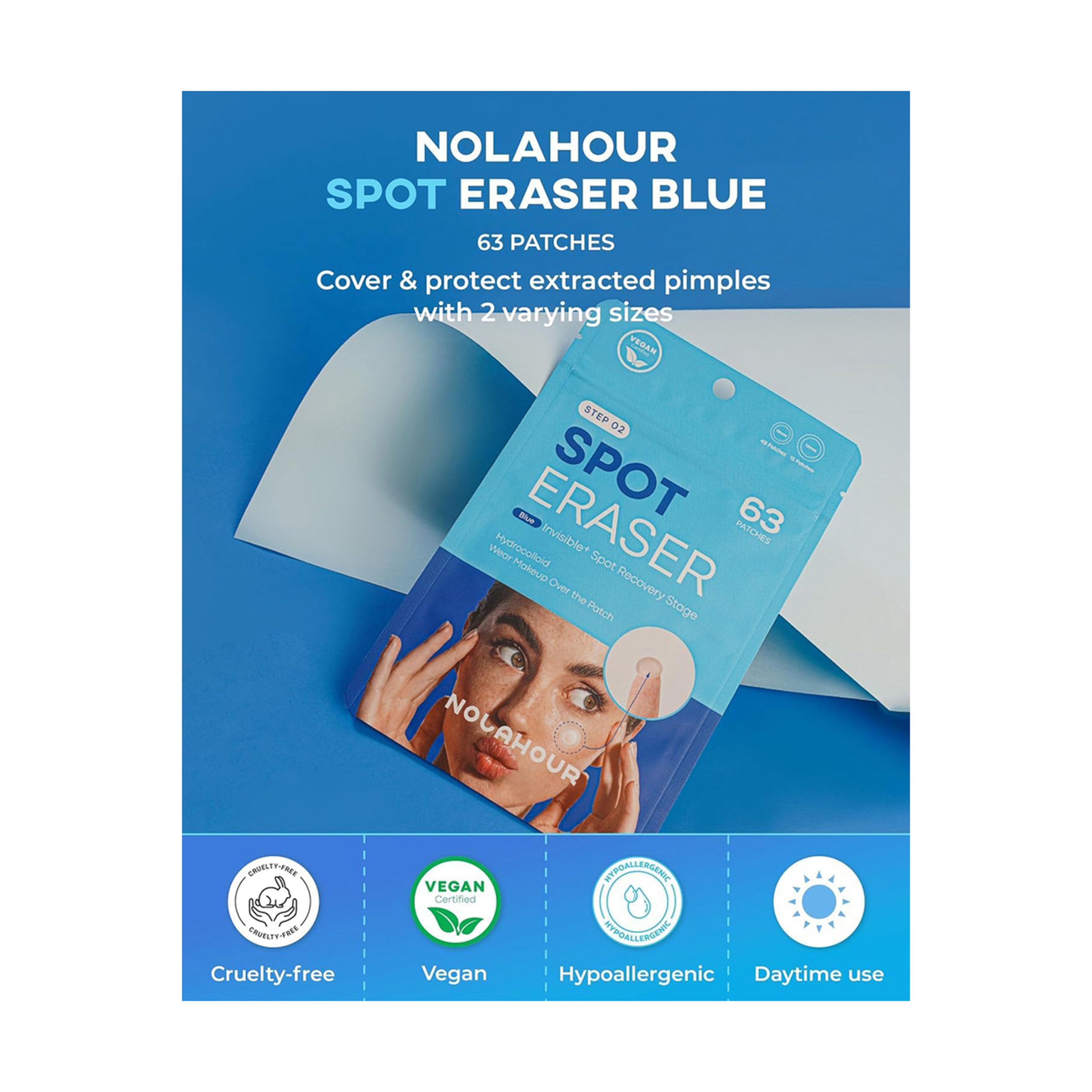 نولاهور رقعة حب الشباب مزيل بقع زرقاء