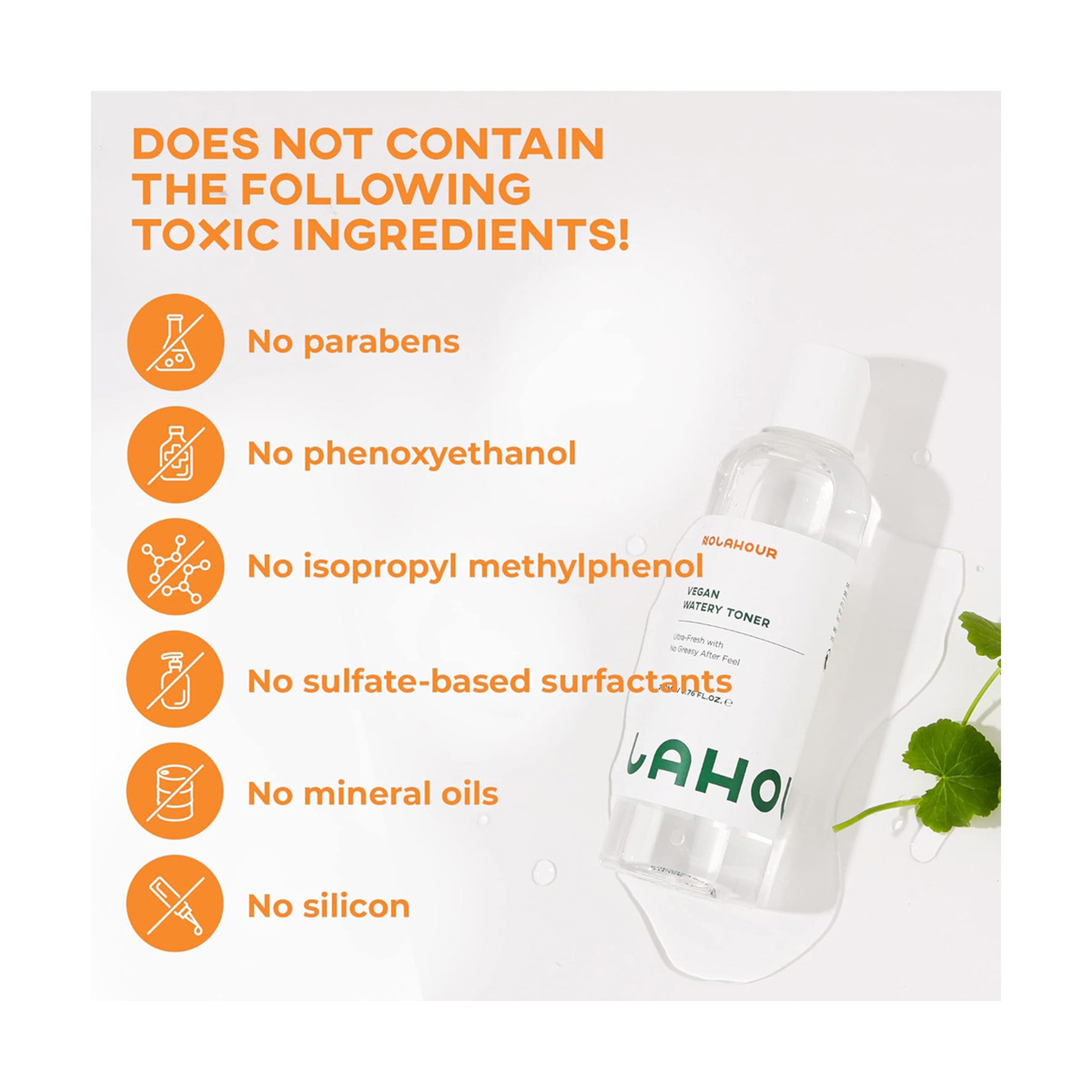 نولاهور العناية بالبشرة، تونر مائي نباتي