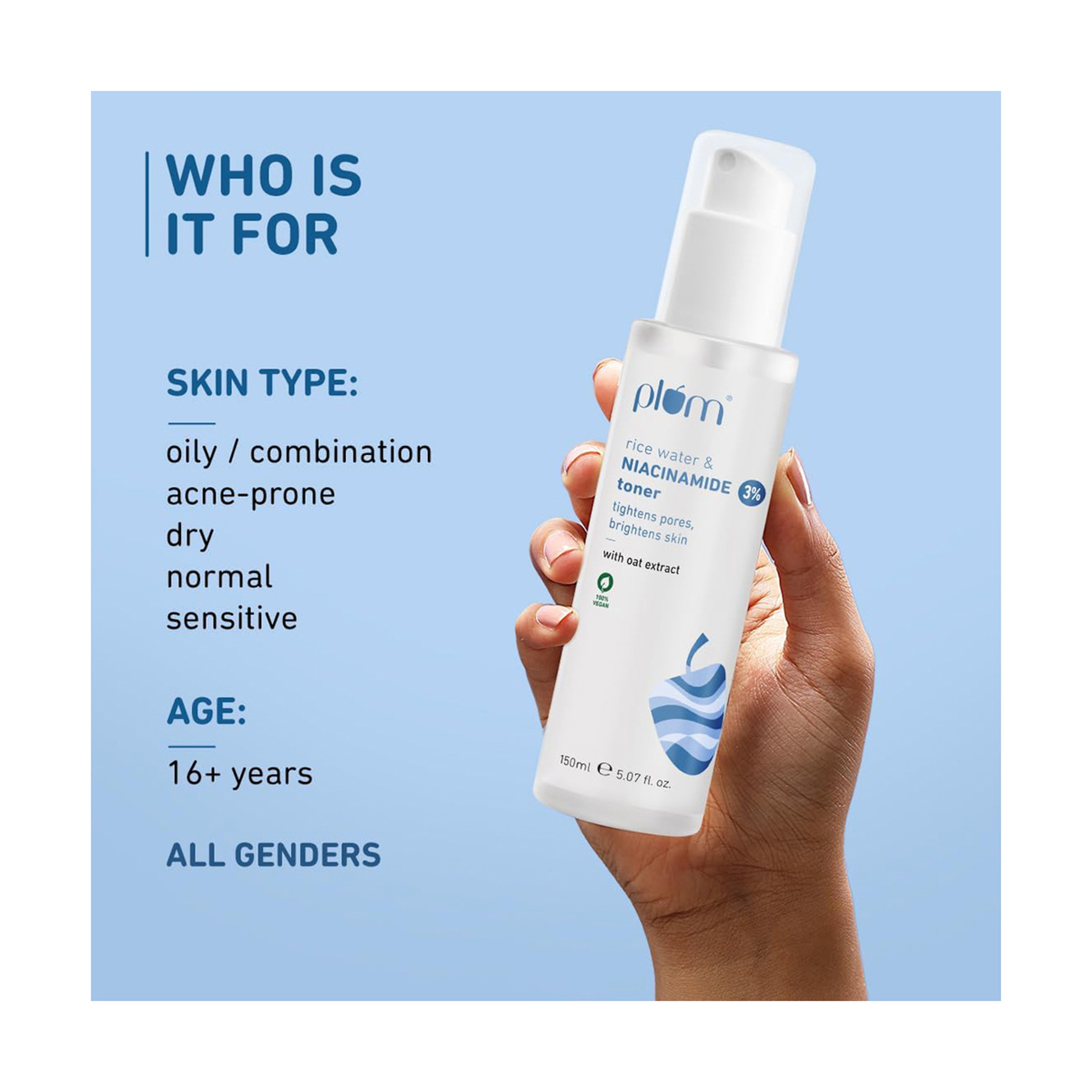 بلوم تونر ماء أرز و3% نياسيناميد 150 مل