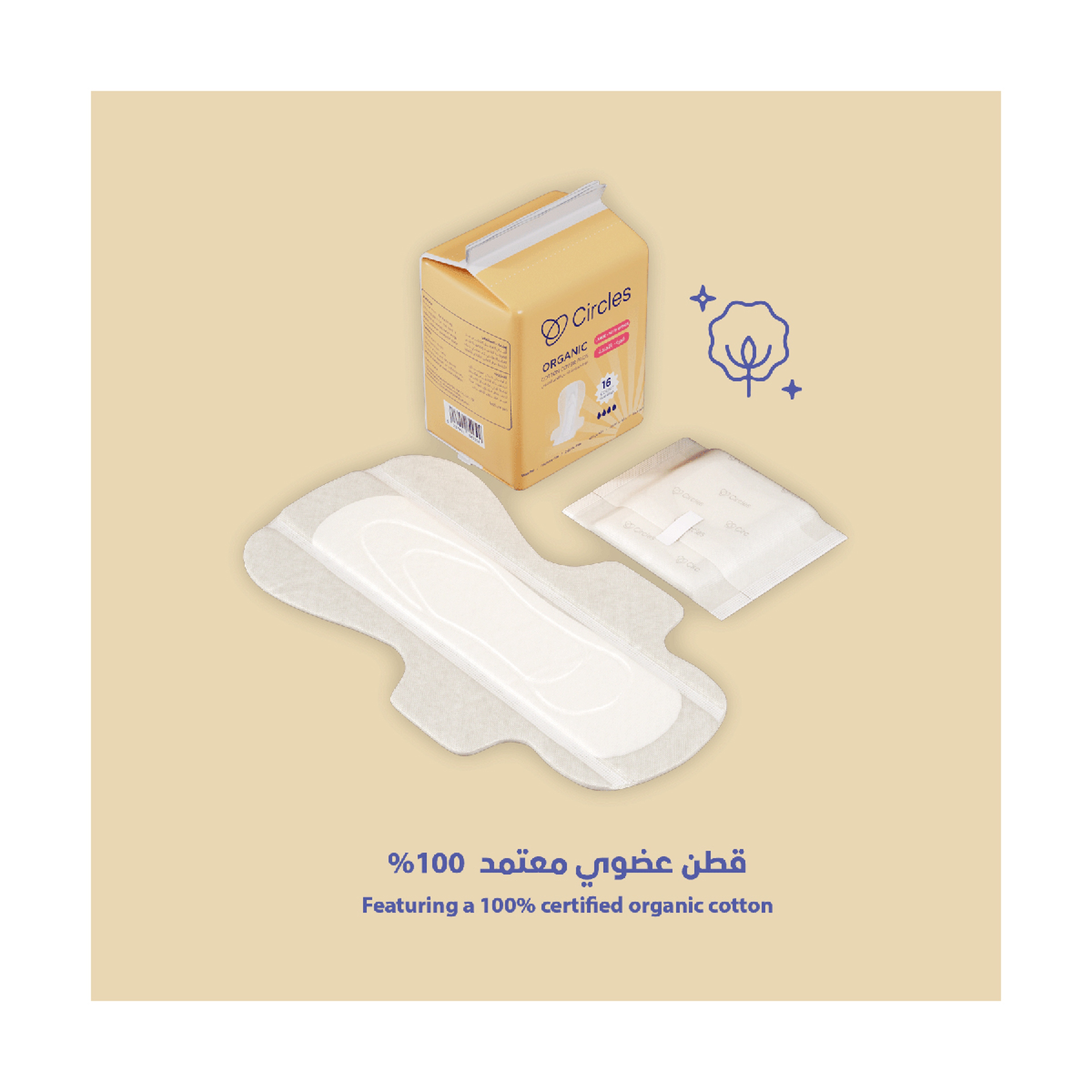 Circles Organic Large Wings 16X36