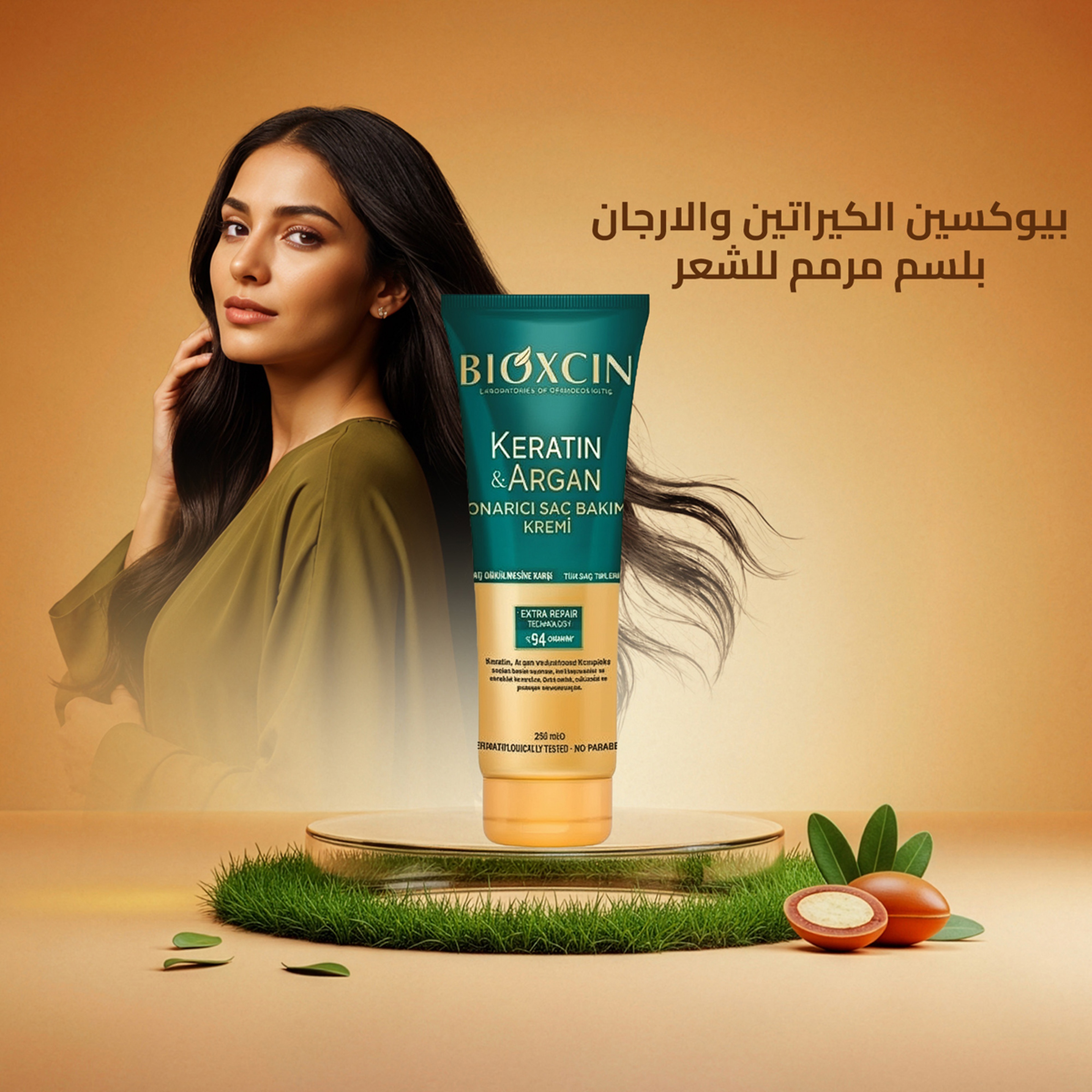 Bioxcin Repair Liquid Hair Care Cream Keratin Argan 250 Ml