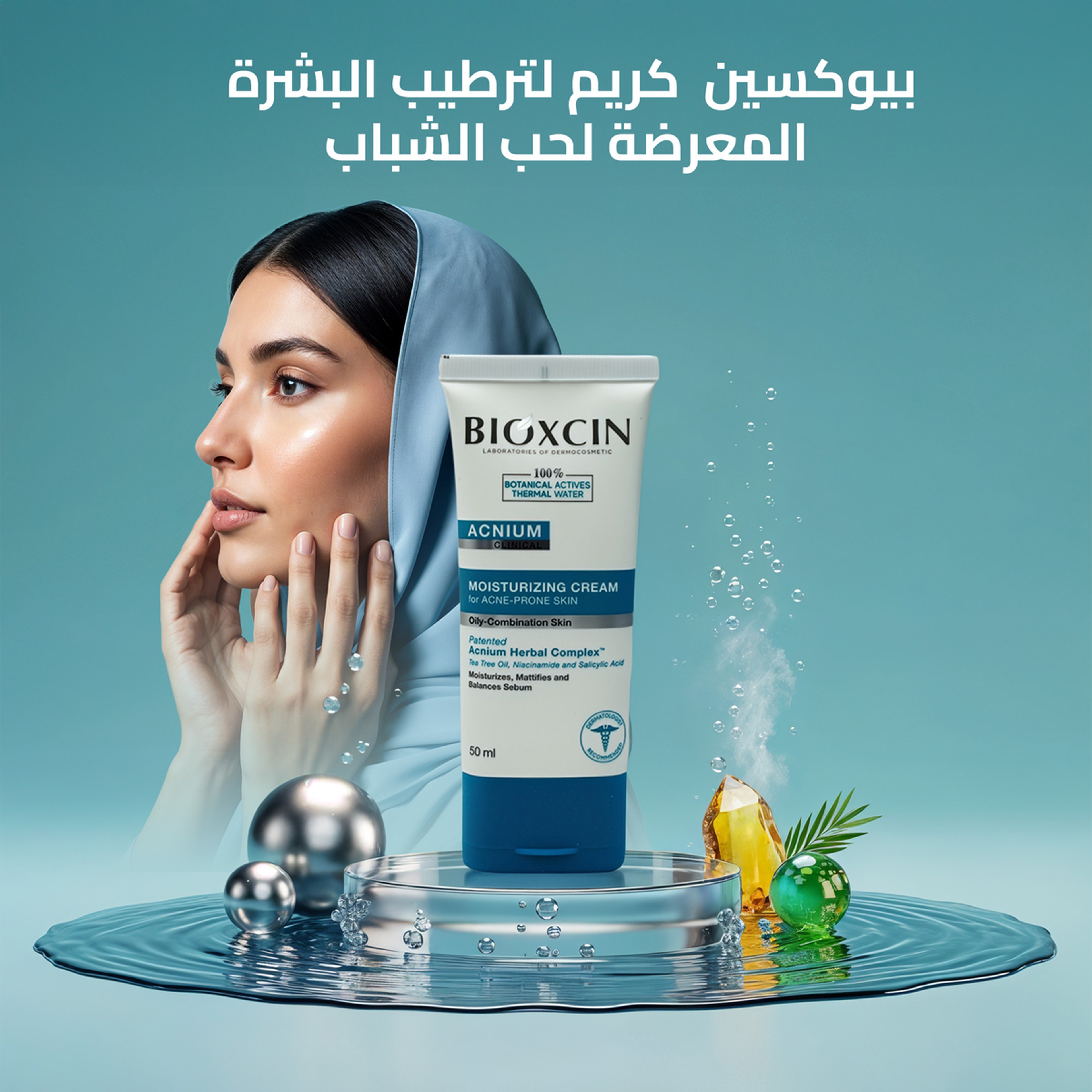 Bioxcin Moisturizing Cream Acnium Clinical 50Ml