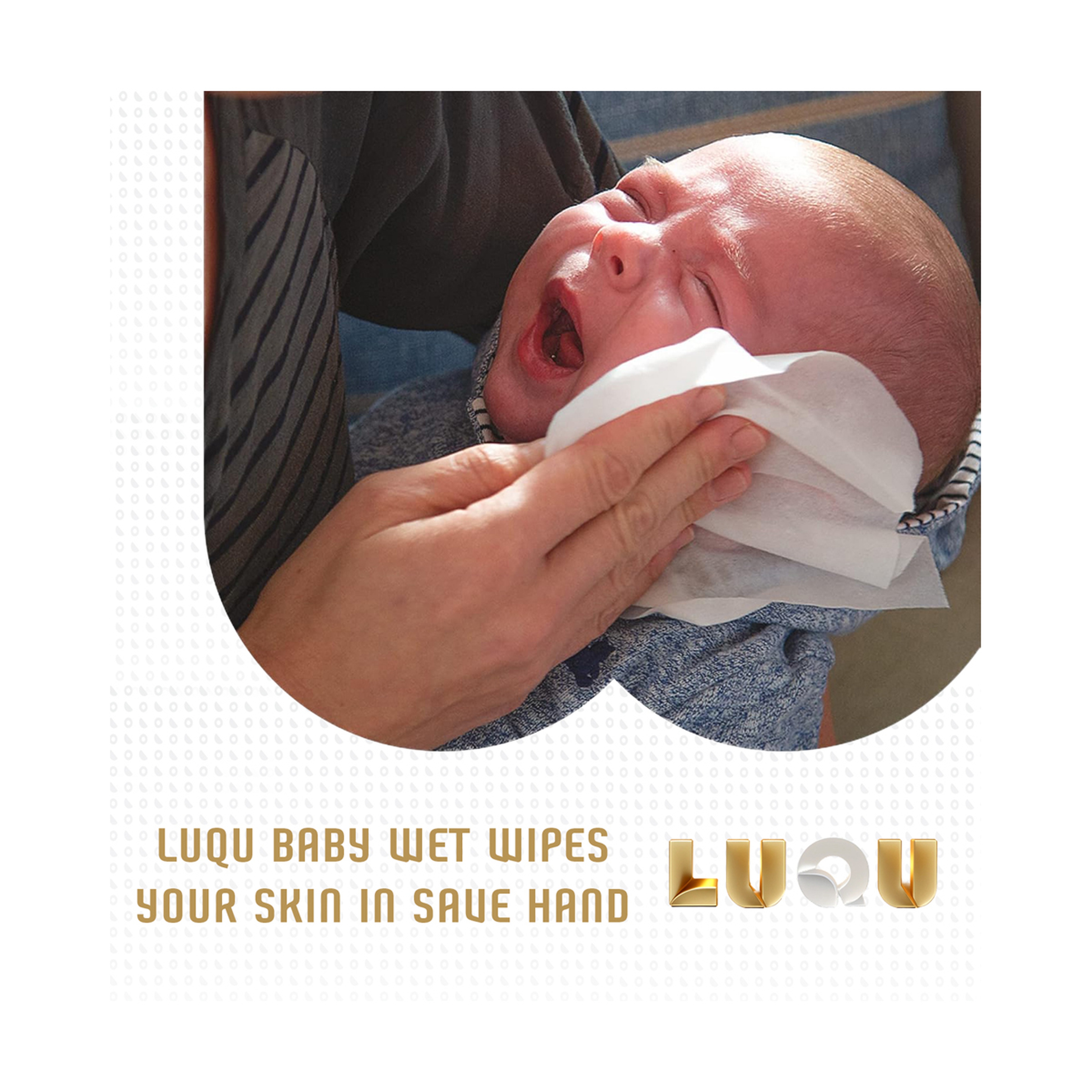 Luqu Baby Wipes 720 Wet Wipes,Pack Of 12
