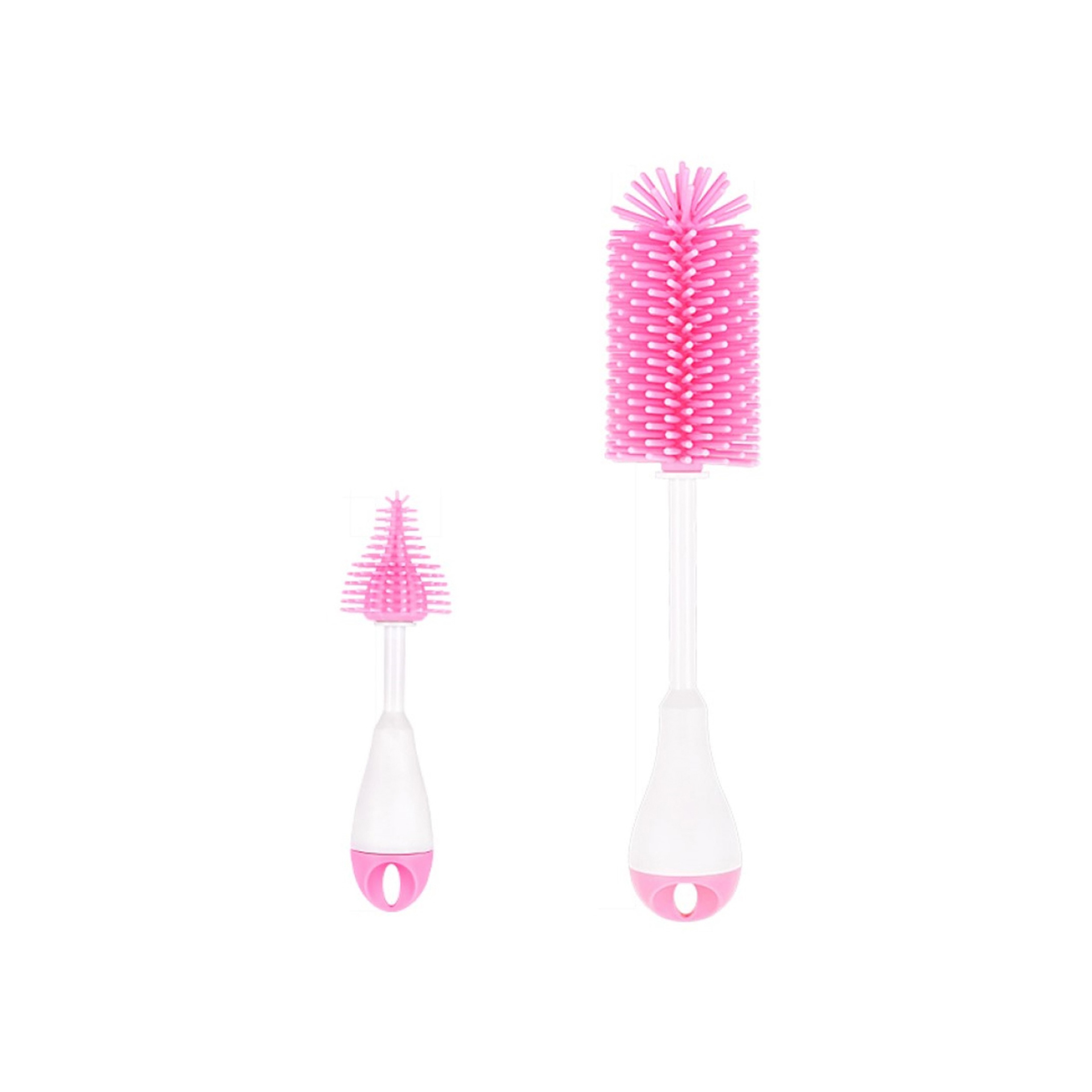 Luqu 3N1 Silicone Bottle Brush Set Pink