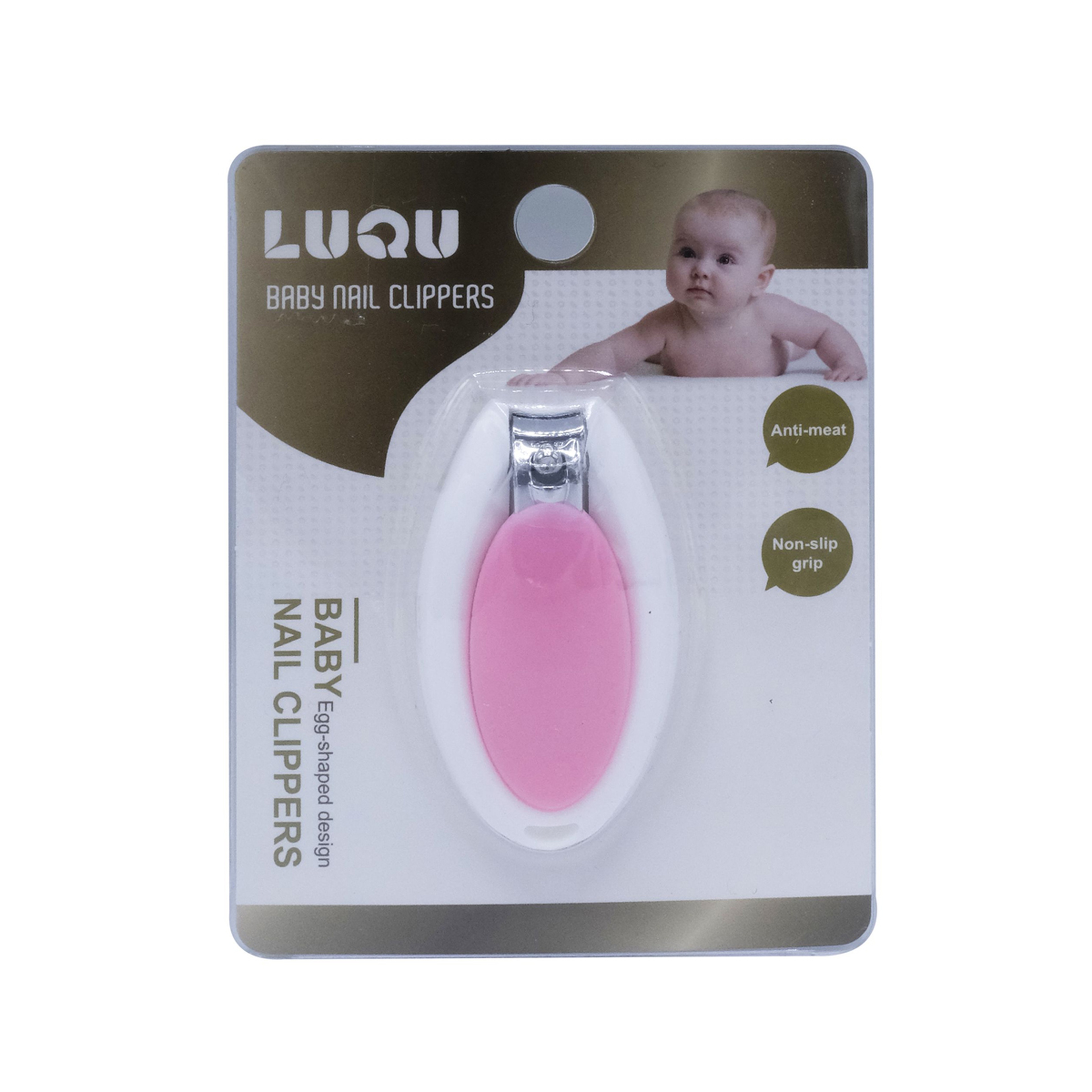Luqu Baby Nail Clipper - Egg Shape Pink