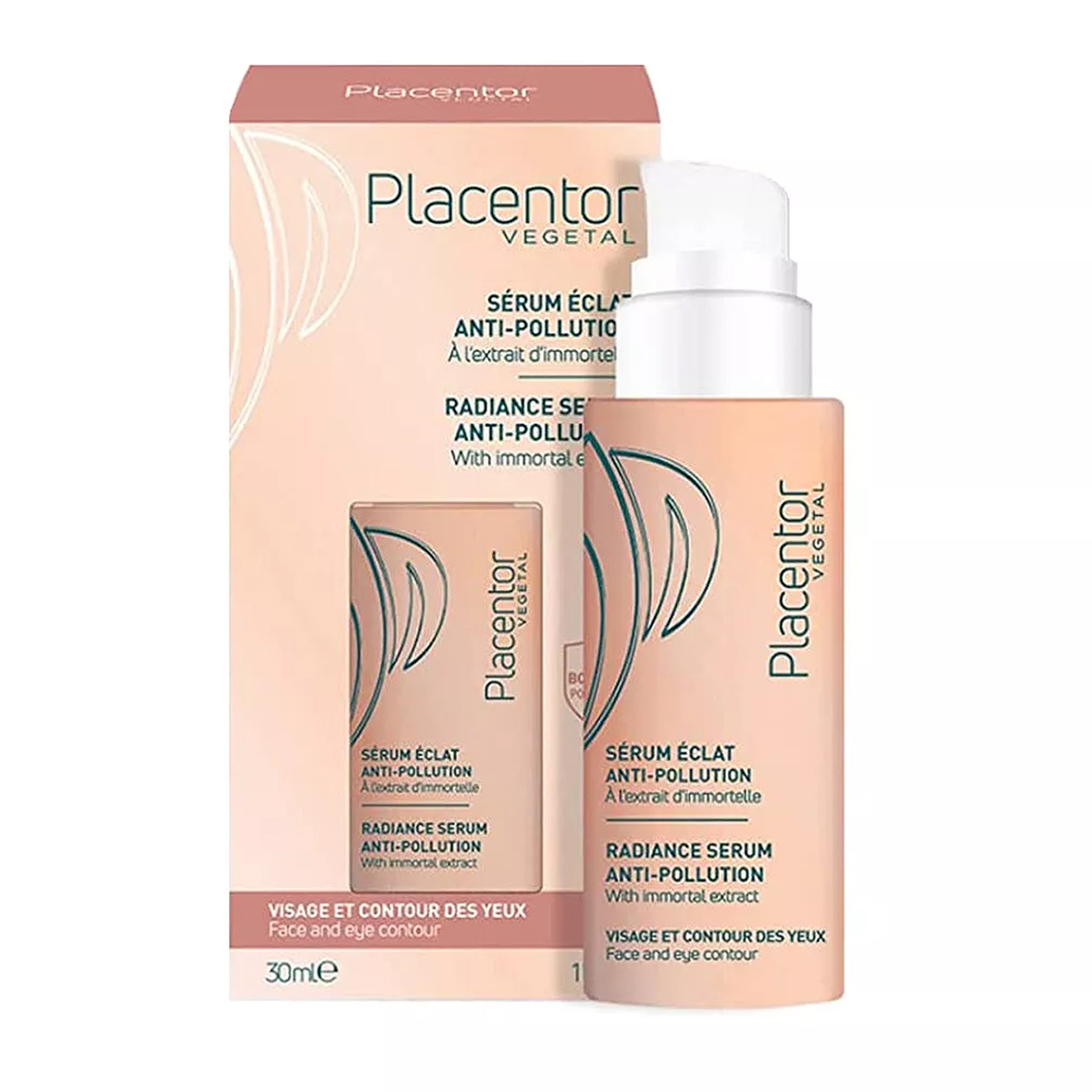 بلاسينتور فيجيتال سيروم لإشراقة للوجه والعين مضاد للتلوث بخلاصة زهرة الخلود 30 مل