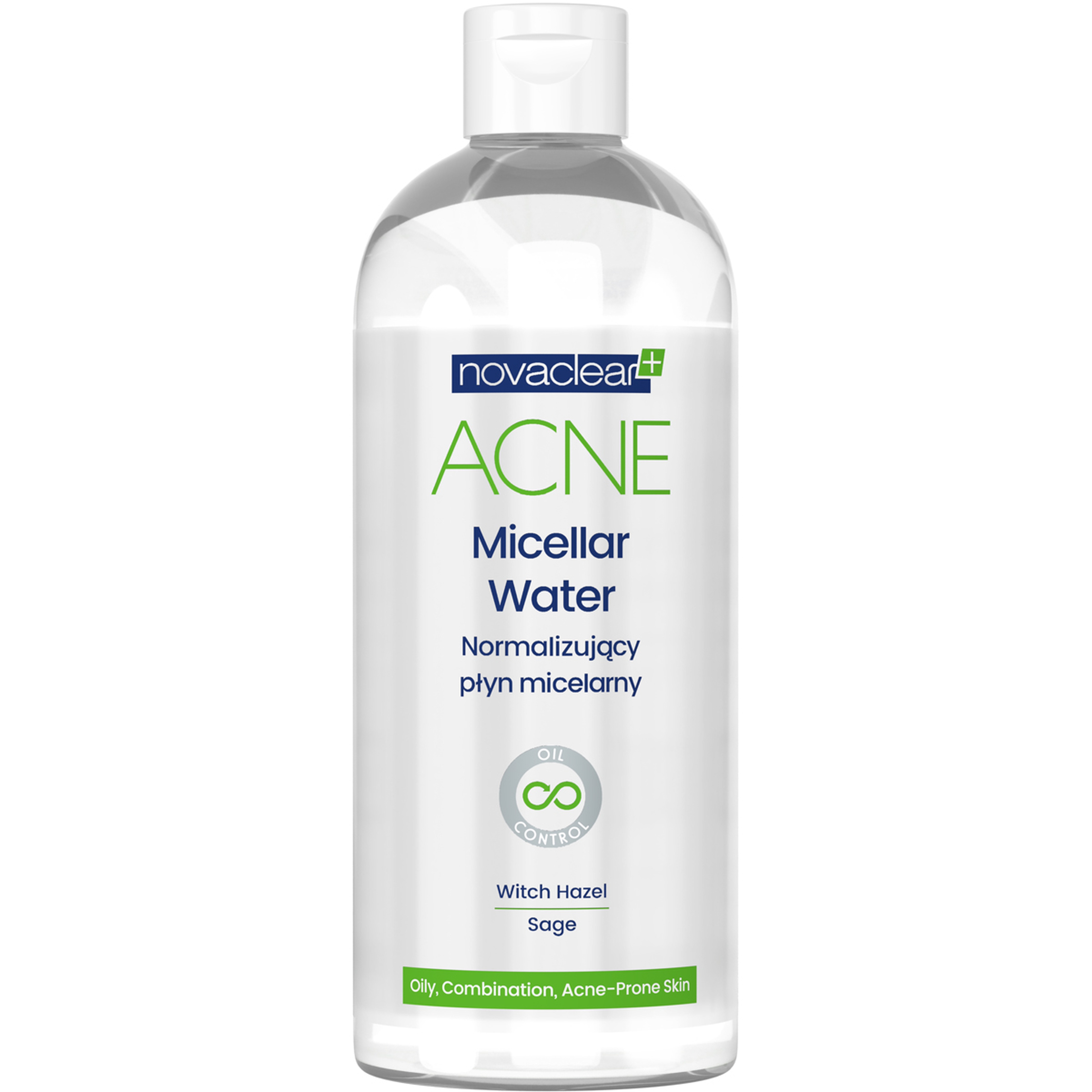 نوفاكلير ماء ميسيلار منظف ومزيل للمكياج للبشرة الدهنية 400 مل