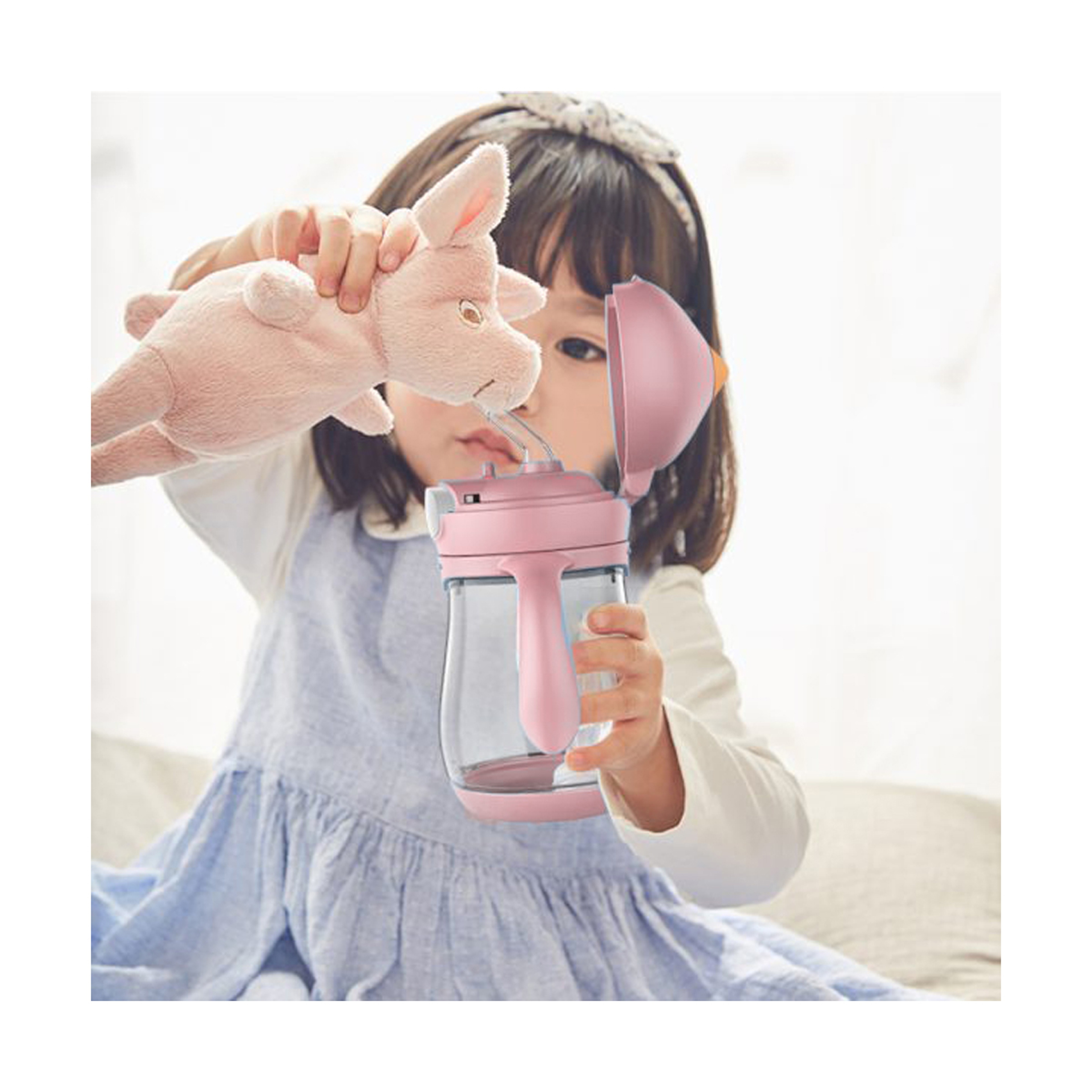 Luqu Tritan Sippy Cup Water Bottle 240Ml